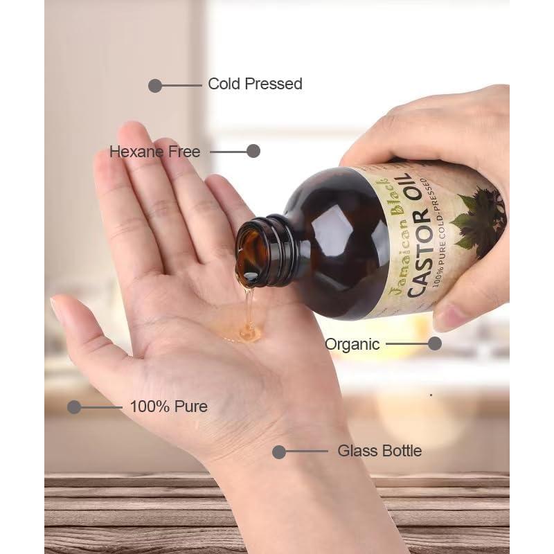 Aceite de Ricino Negro Jamaicano Zhongxiang 473ml Orgánico