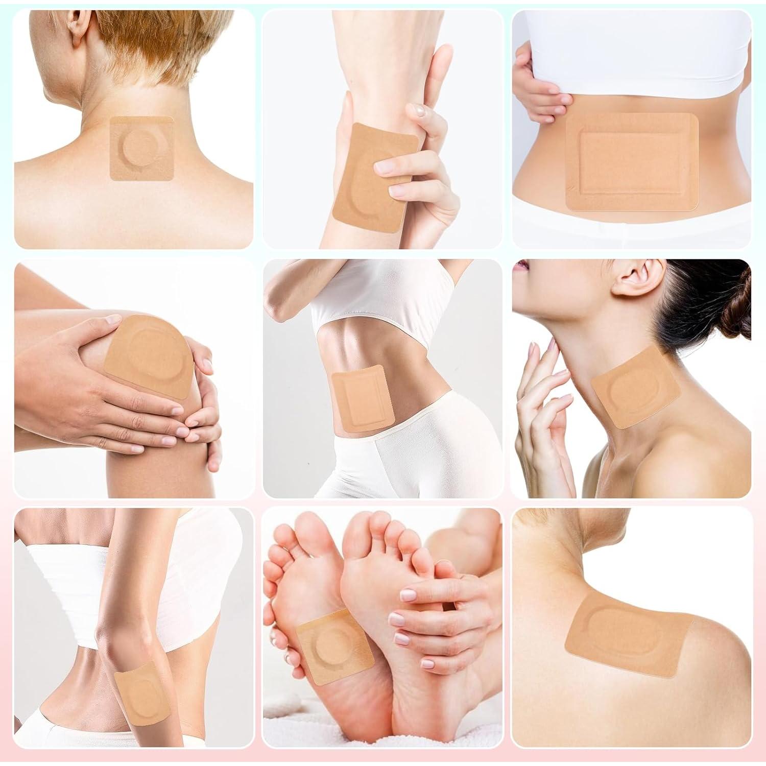 Set 38 Pcs Parches de Aceite de Ricino Orgánico 473ml NEJUATY