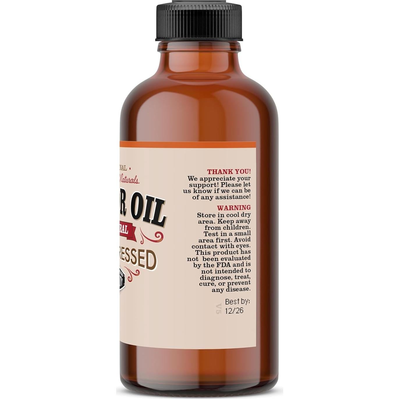 Aceite de Ricino 100% Puro Prensado en Frío 30ml Creekwood