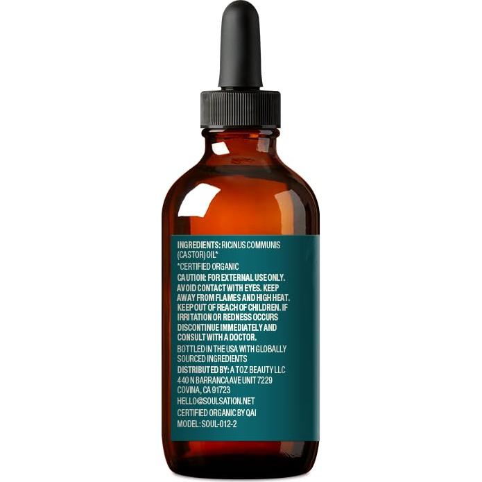 Aceite de Ricino Orgánico SoulSation 60ml + Kit Pestañas