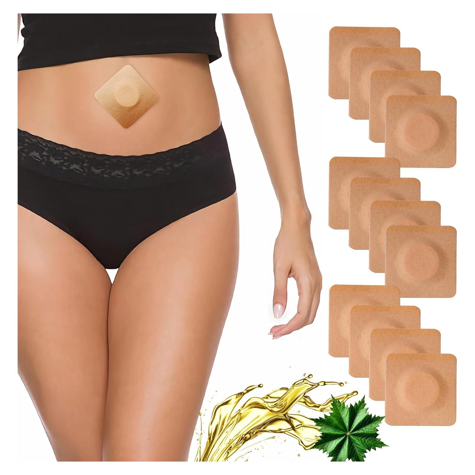 12 Parches Desechables de Aceite de Ricino Hipoalergénicos 8.13 cm