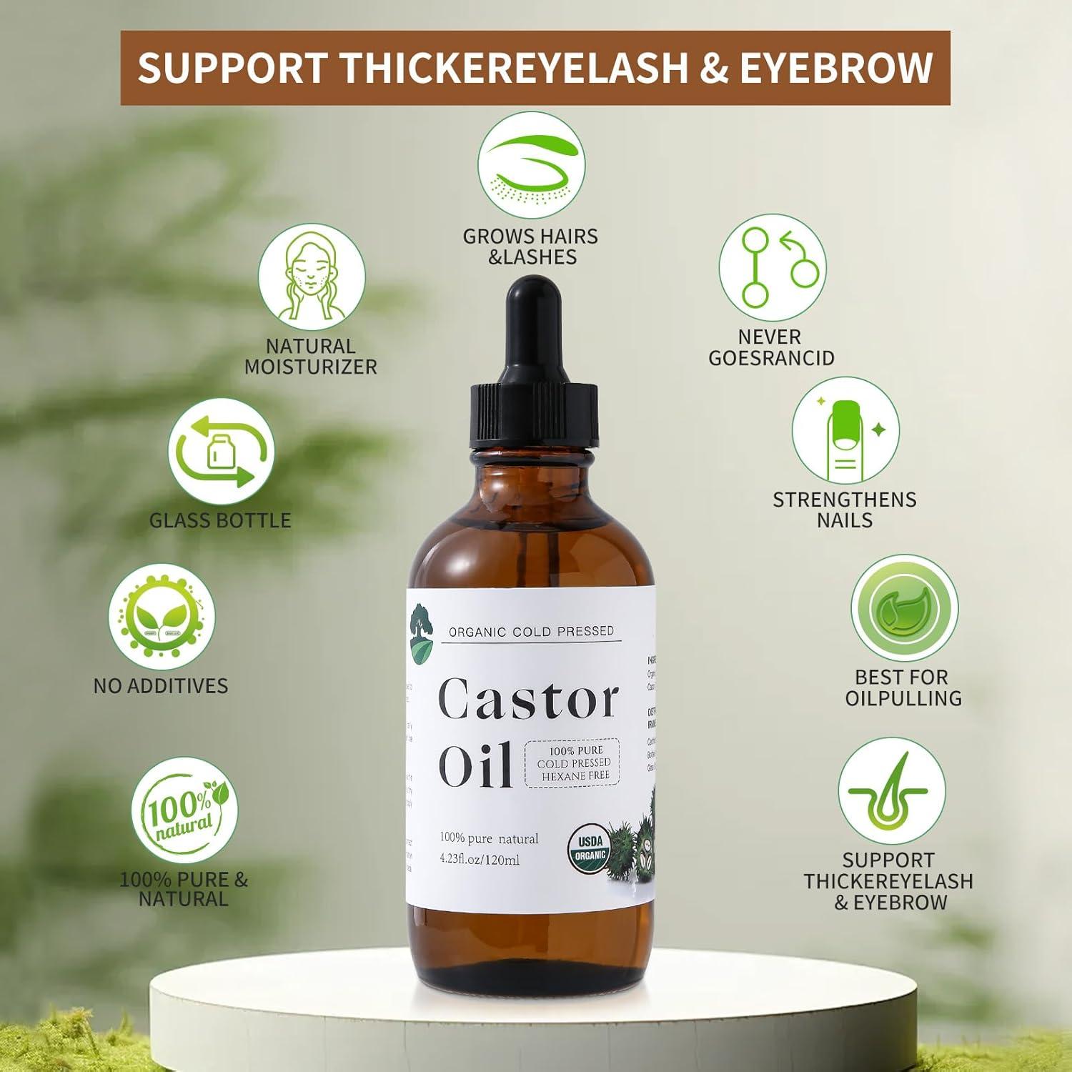 Aceite de Ricino Orgánico Prensado en Frío 125 ml - Fuuerds