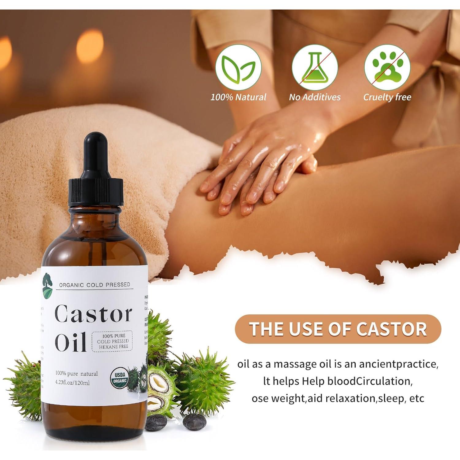 Aceite de Ricino Orgánico Prensado en Frío 125 ml - Fuuerds