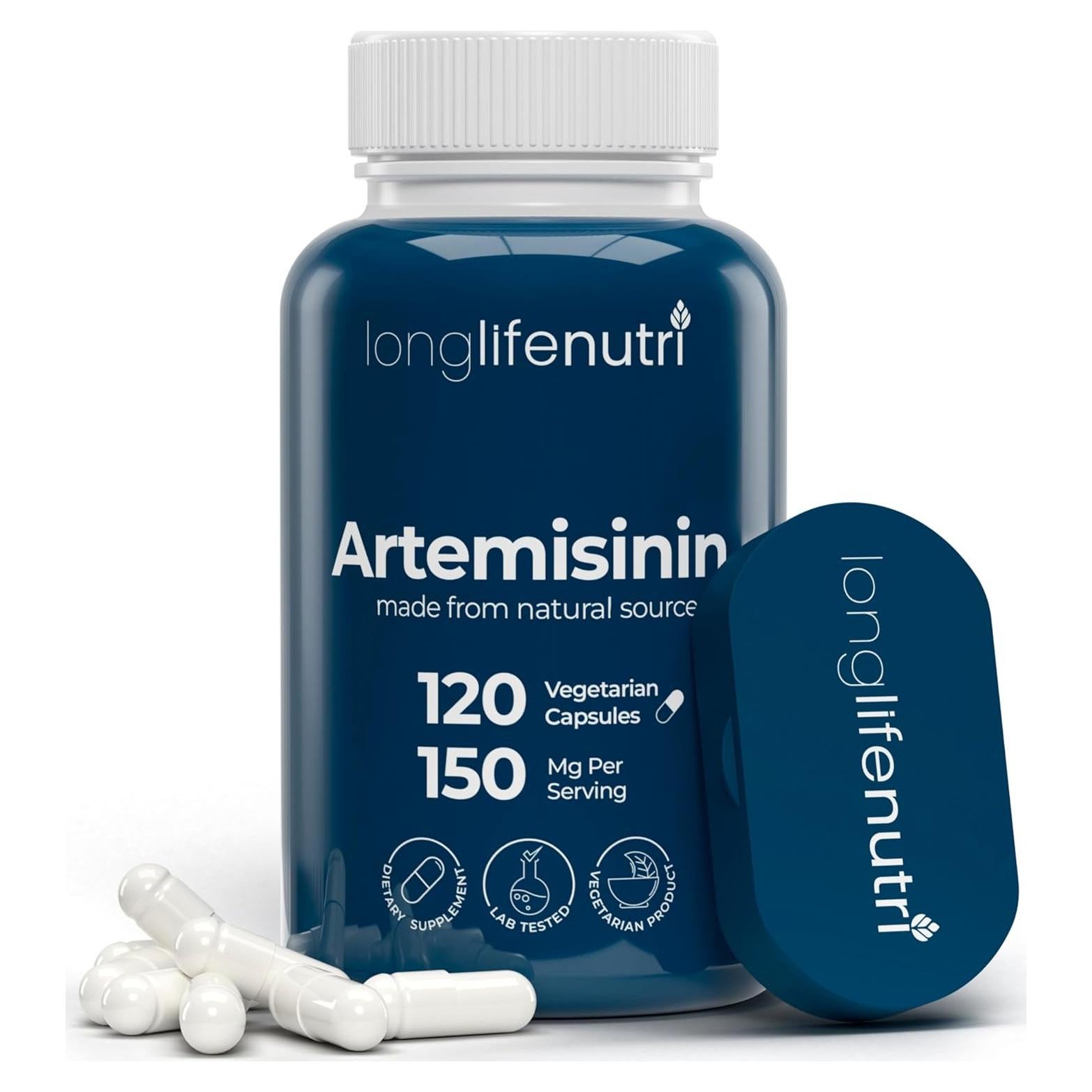 LongLifeNutri Artemisinina 150mg - 120 Cápsulas Vegetarianas