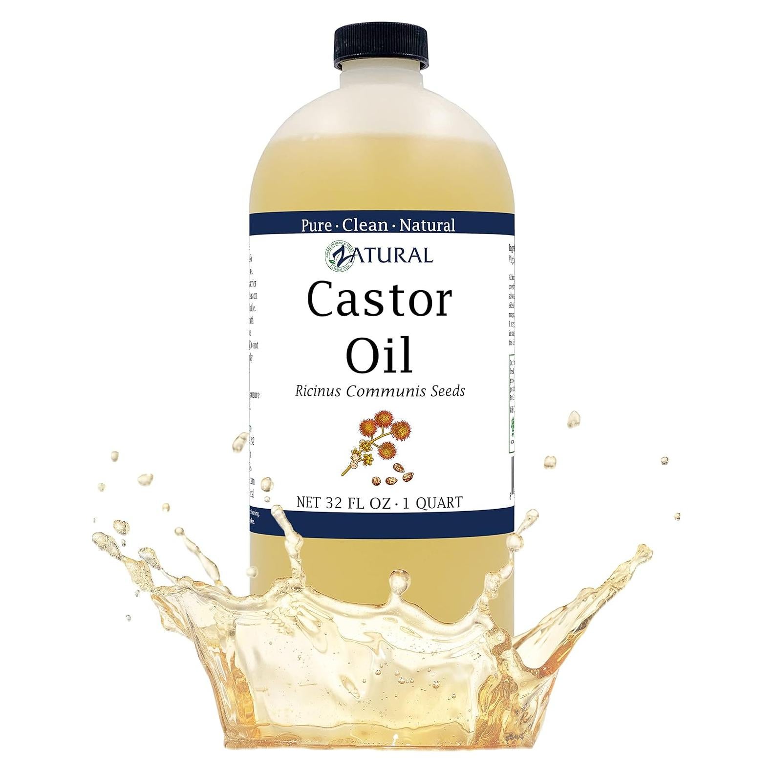 Aceite de Ricino 100% Puro Naked Oil 946ml - Hidratante Cabello y Piel