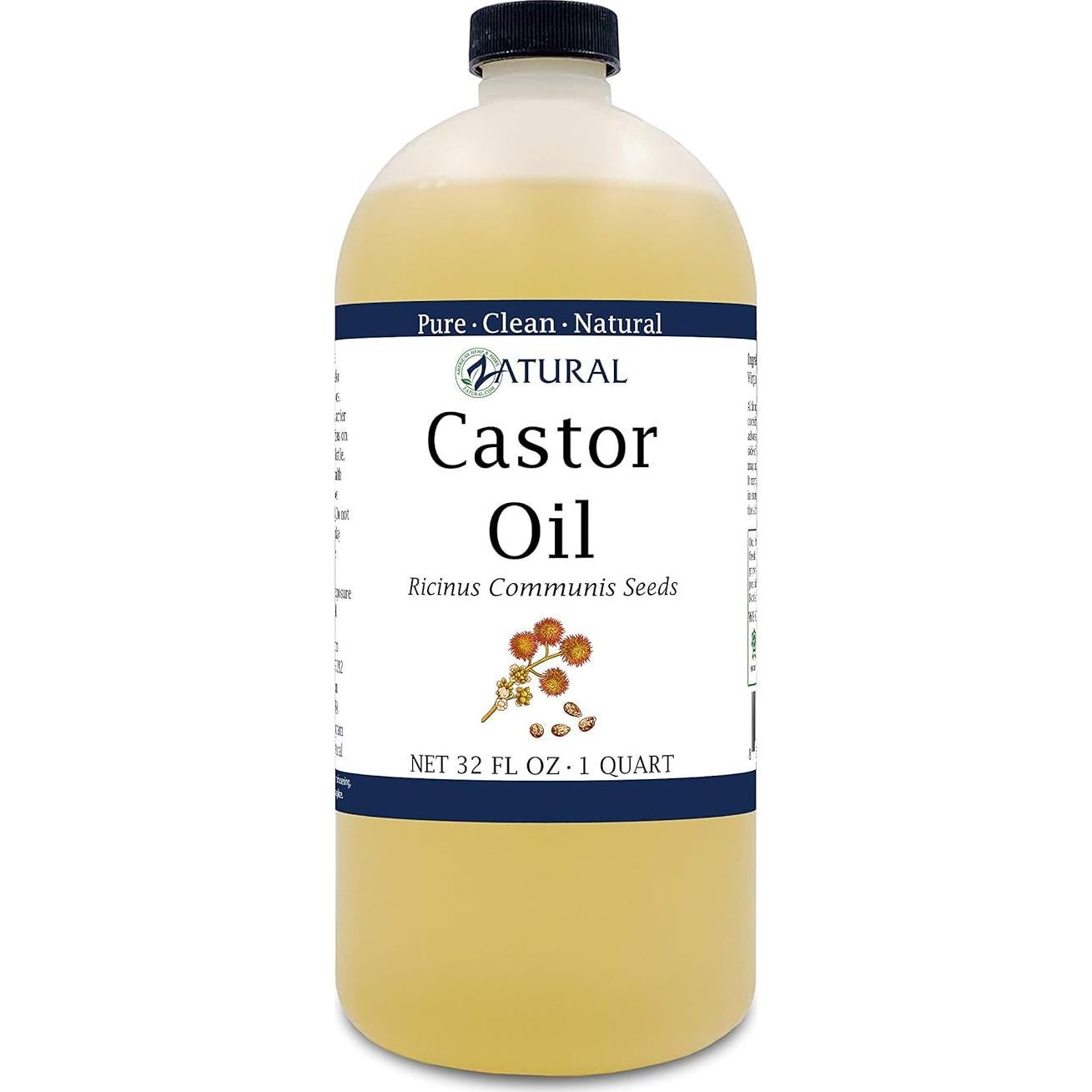 Aceite de Ricino 100% Puro Naked Oil 946ml - Hidratante Cabello y Piel