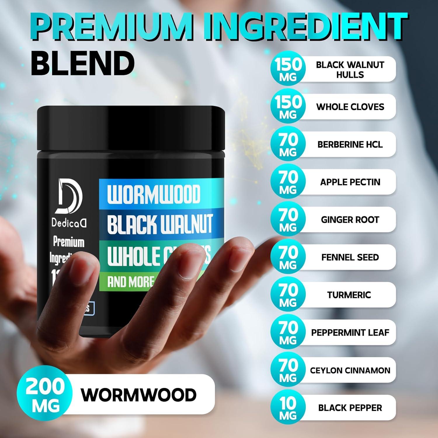 Cápsulas de Ajenjo Dedicad 180 Unidades - Apoyo Inmunológico