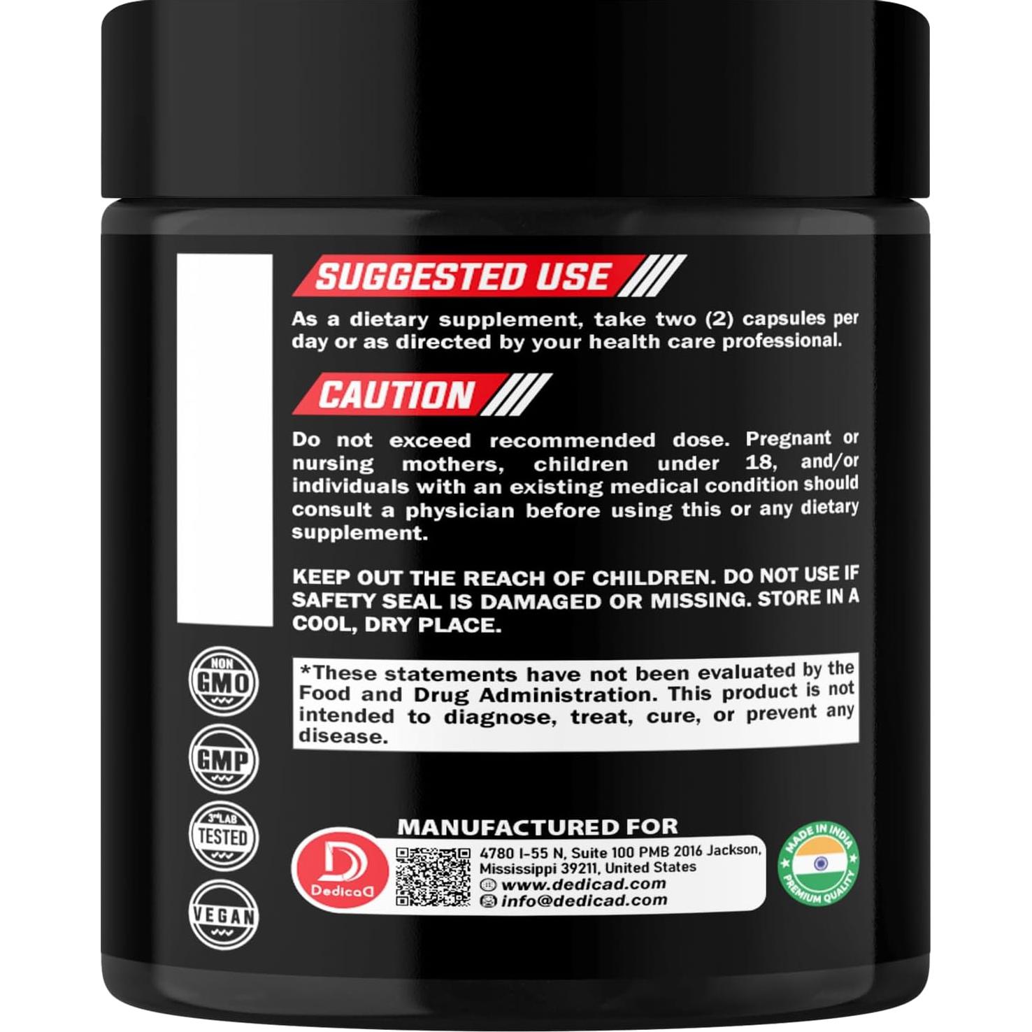 Cápsulas de Ajenjo Dedicad 180 Unidades - Apoyo Inmunológico