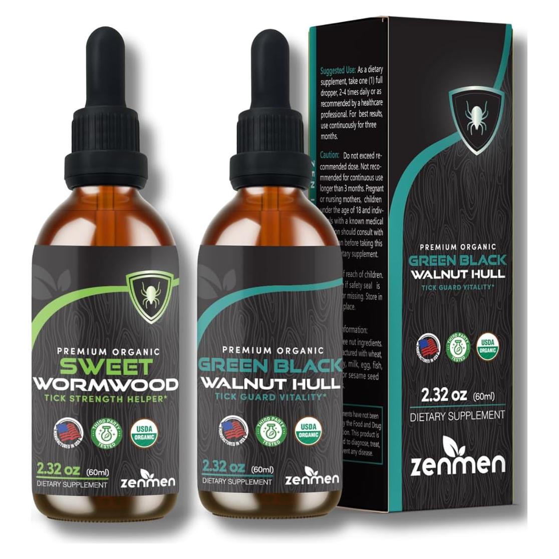 Extracto Líquido de Ajenjo Dulce y Nogal Negro Zenmen 60 Días