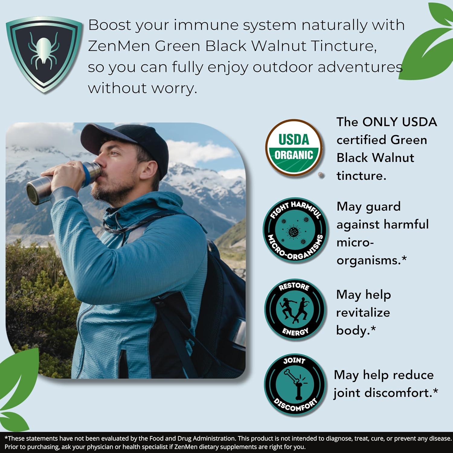 Extracto Líquido de Ajenjo Dulce y Nogal Negro Zenmen 60 Días