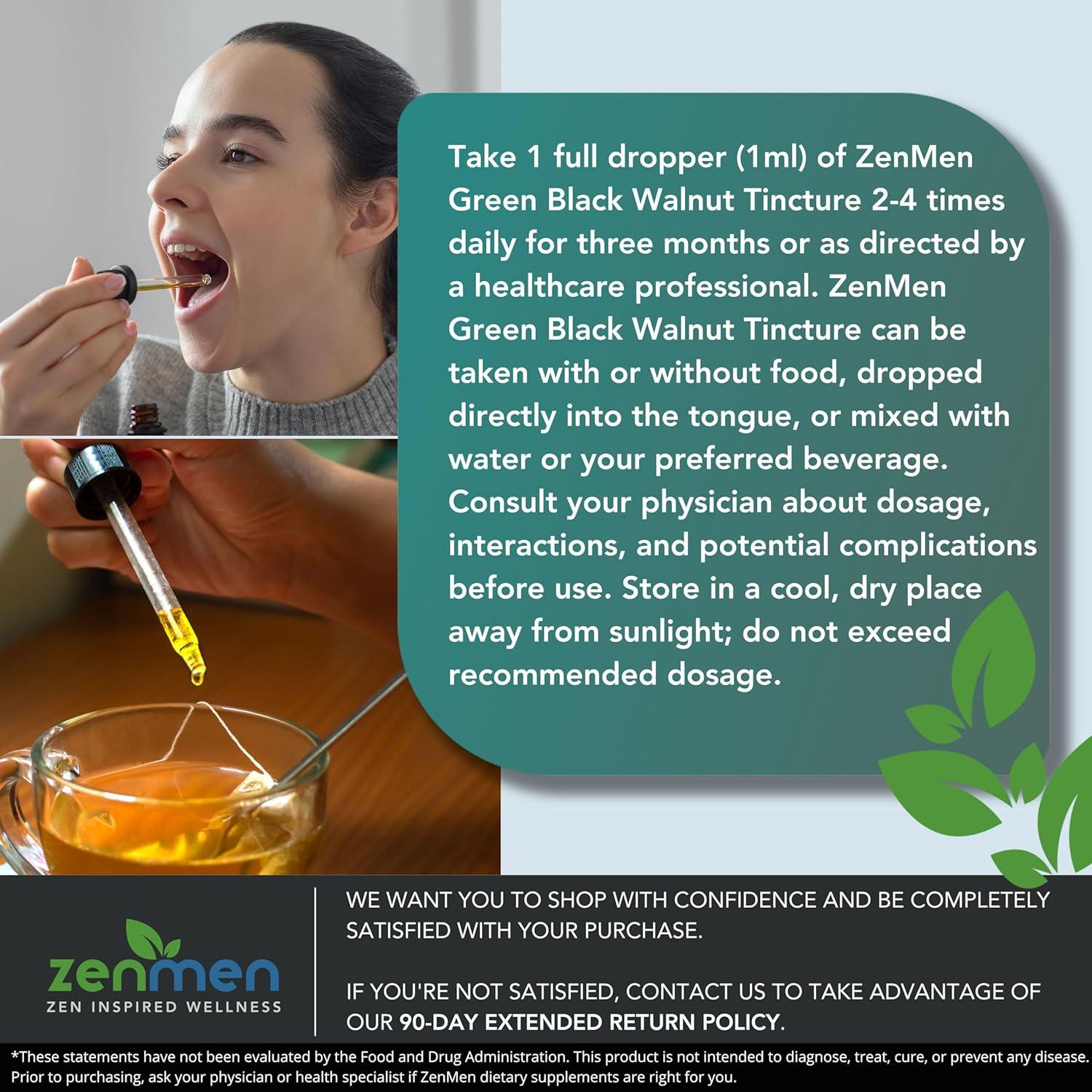 Extracto Líquido de Ajenjo Dulce y Nogal Negro Zenmen 60 Días