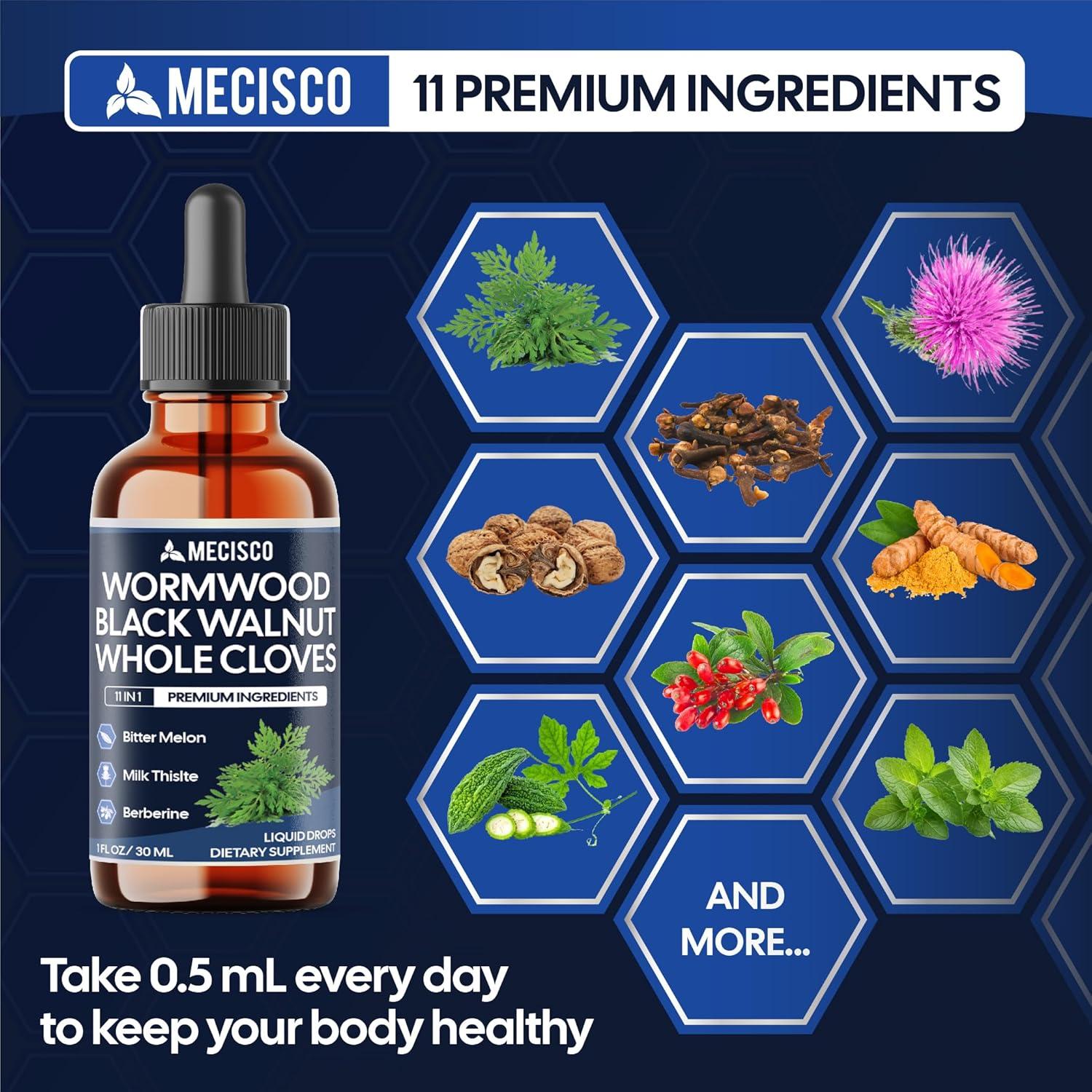 Gotas Líquidas de Ajenjo 11-en-1 Mecisco - 30ml