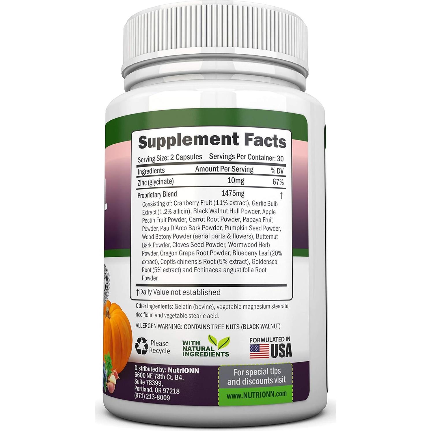 Suplemento Detox Herbal NutriONN 100% Natural 10 Días