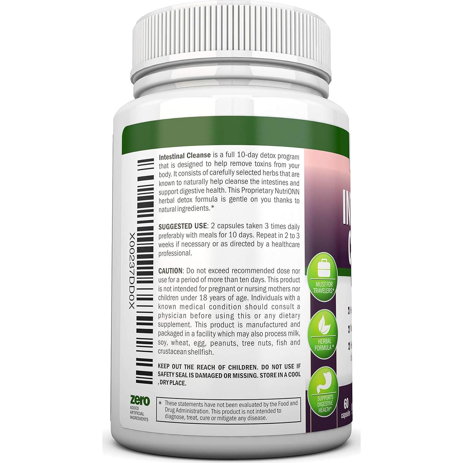 Suplemento Detox Herbal NutriONN 100% Natural 10 Días