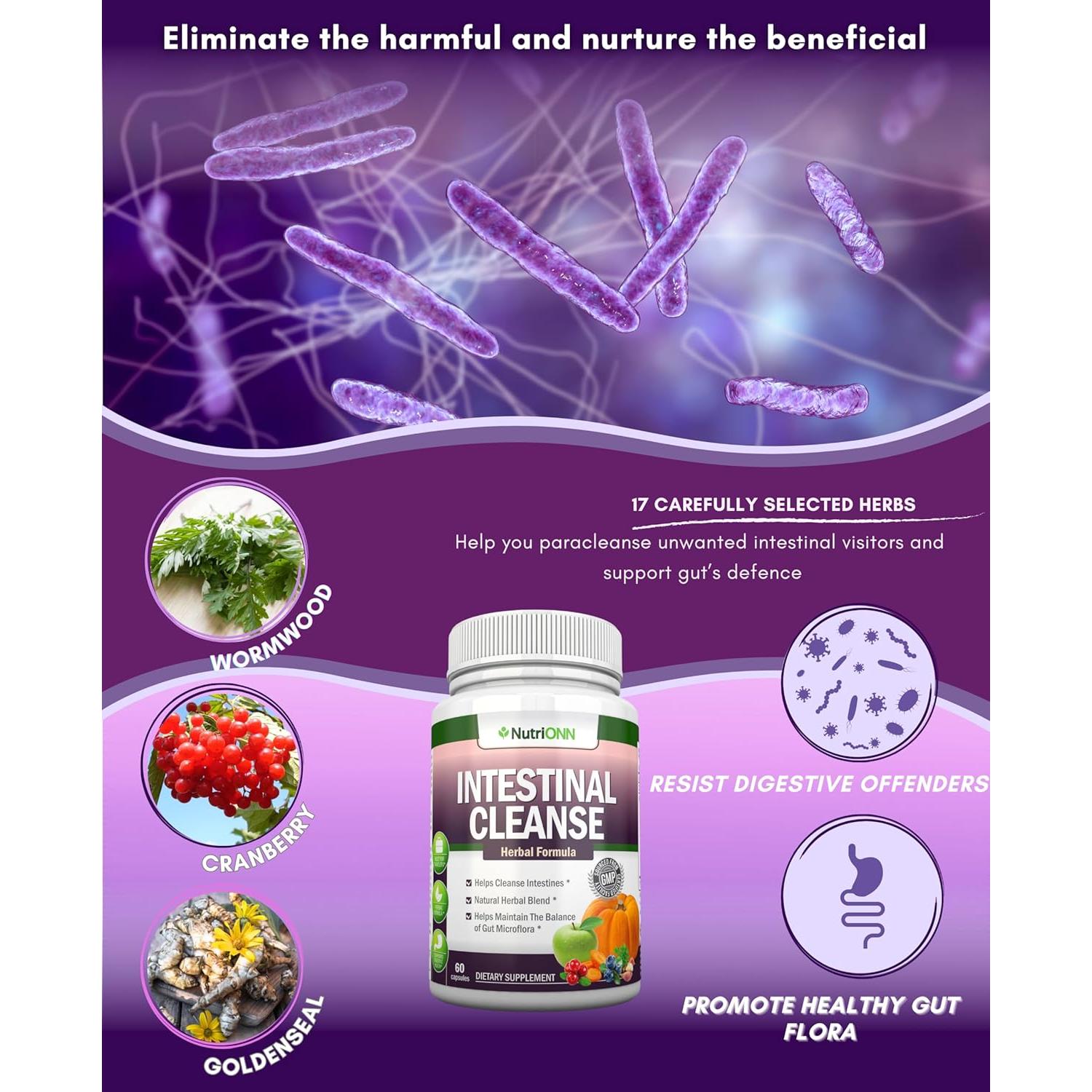 Suplemento Detox Herbal NutriONN 100% Natural 10 Días