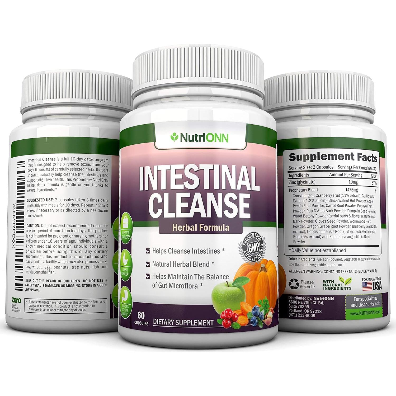 Suplemento Detox Herbal NutriONN 100% Natural 10 Días