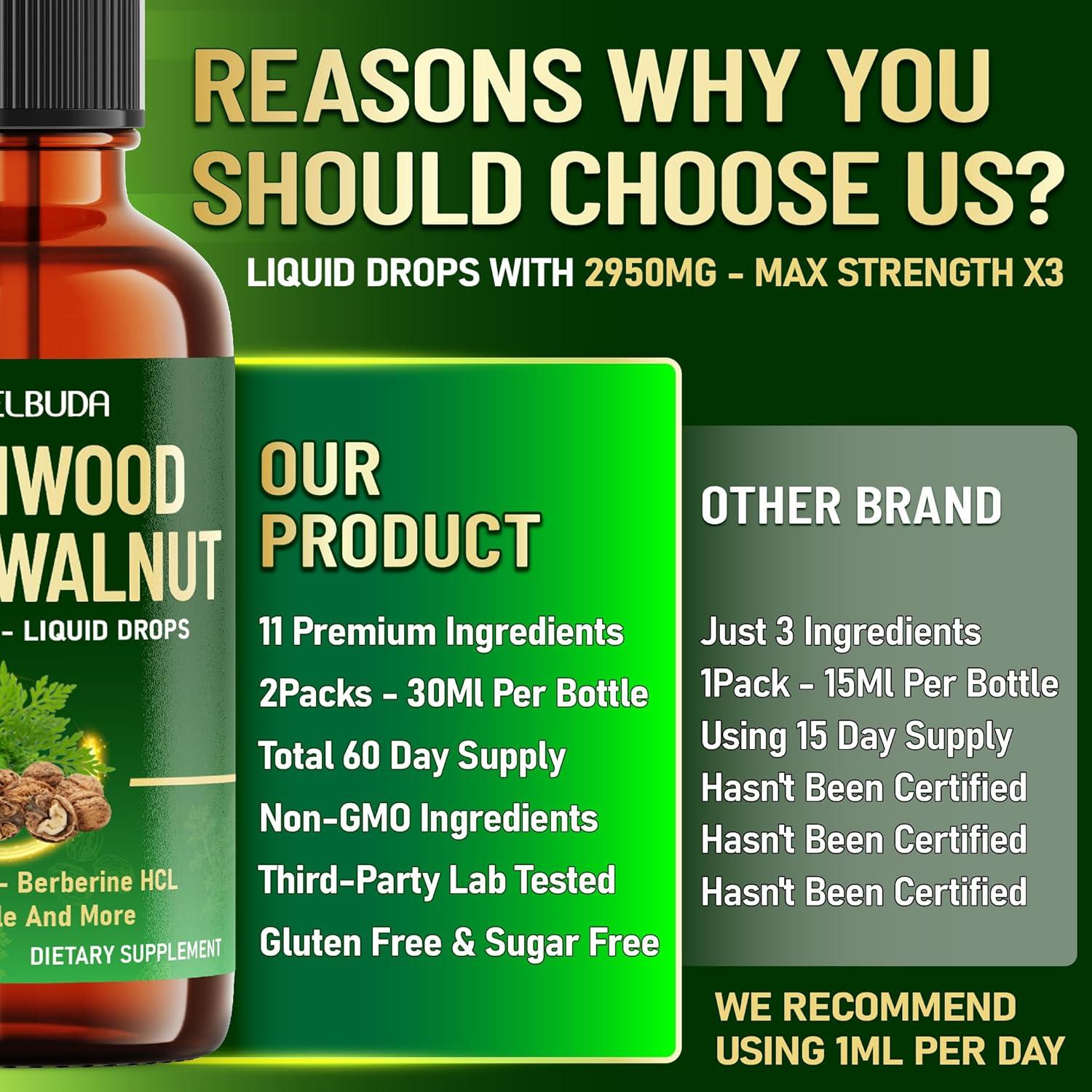 Suplemento Ajenjo 11en1 WELBUDA - 60ml para 60 Días