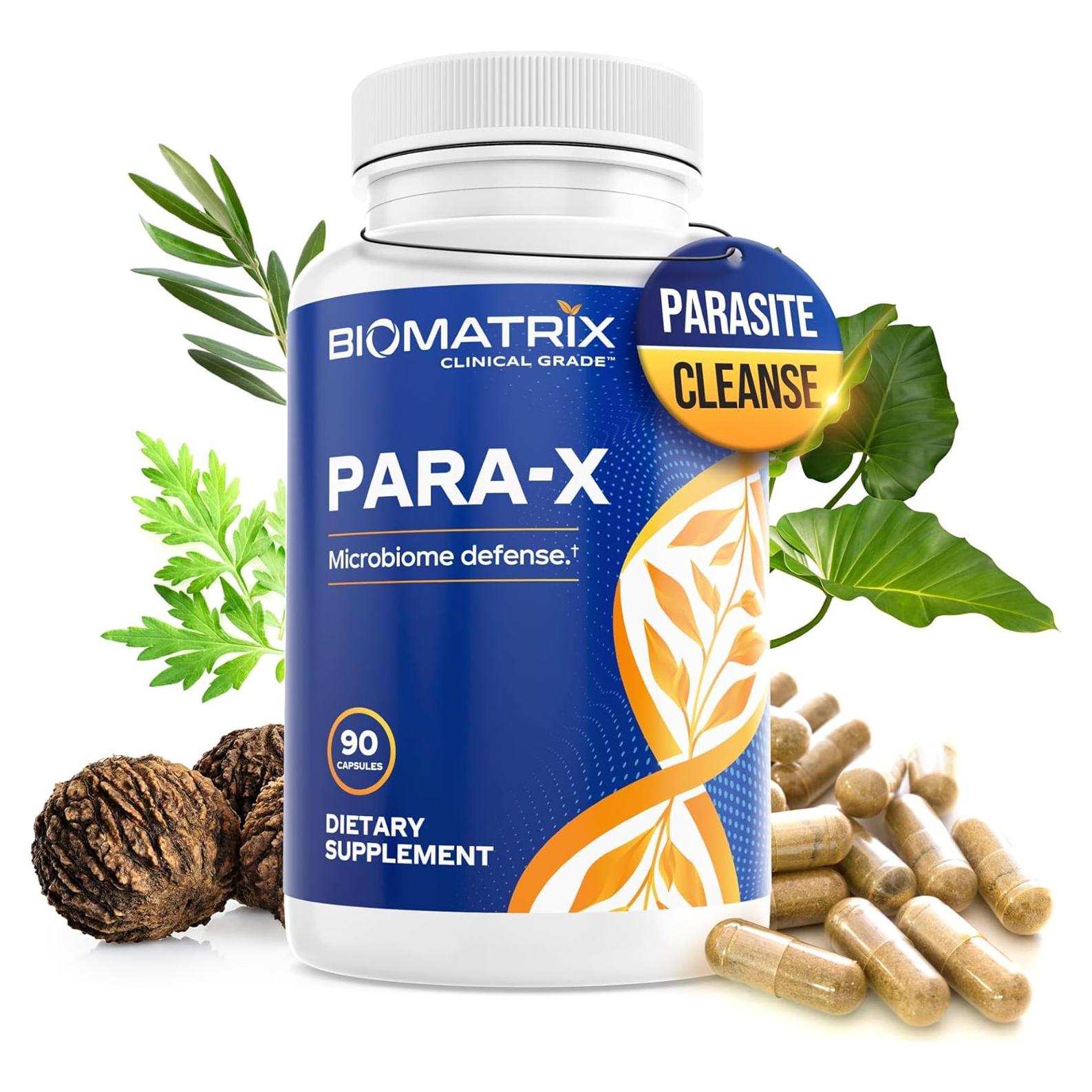 Suplemento Digestivo BioMatrix Para-X 90 Cápsulas Veganas