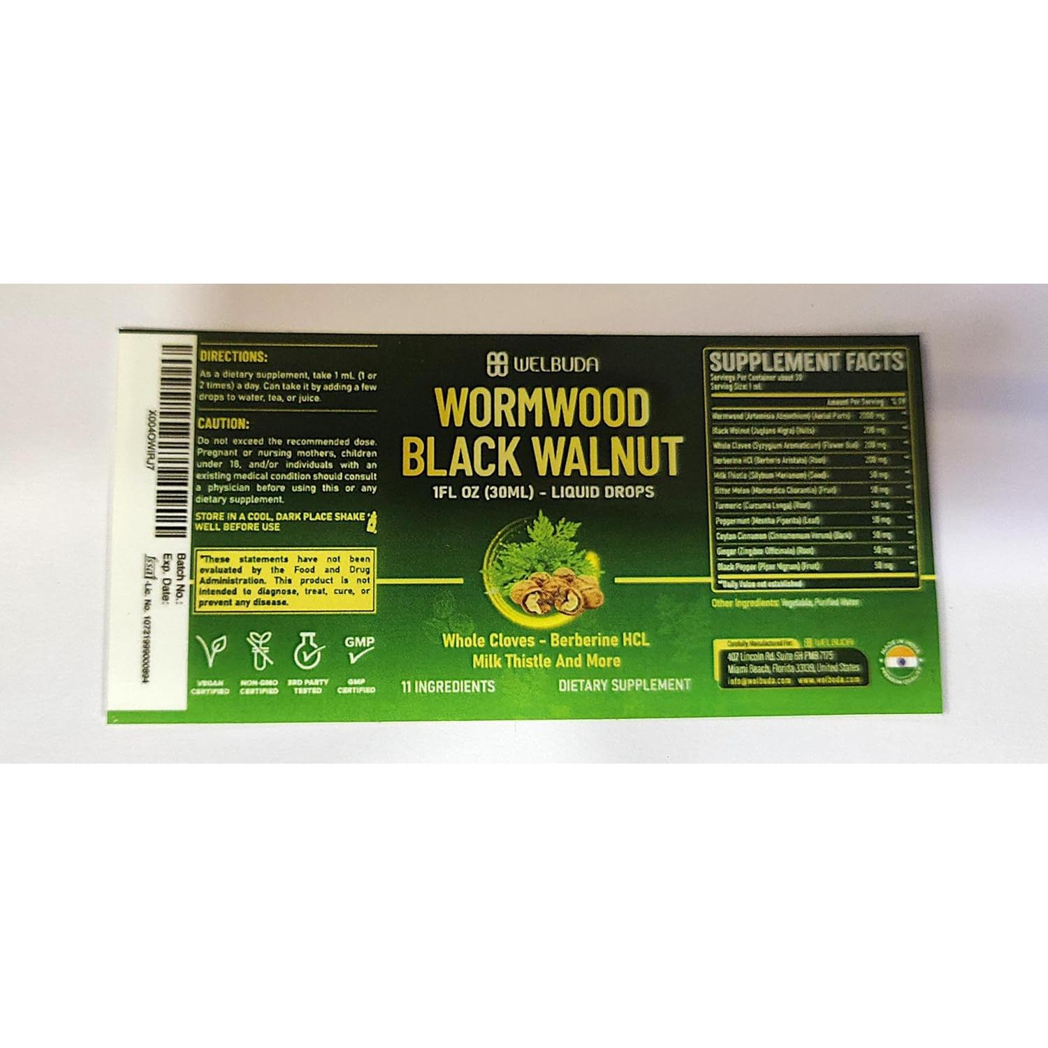 Suplemento Ajenjo 11en1 Welbuda - 30ml Gotas Líquidas