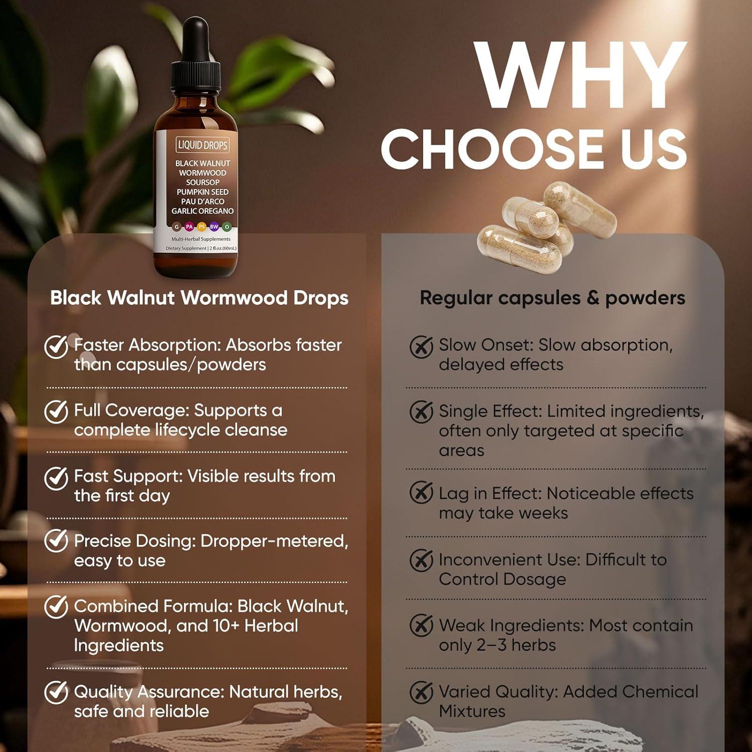 Gotas de limpieza intestinal Slifthistle 60ml - Ajenjo y nuez negra