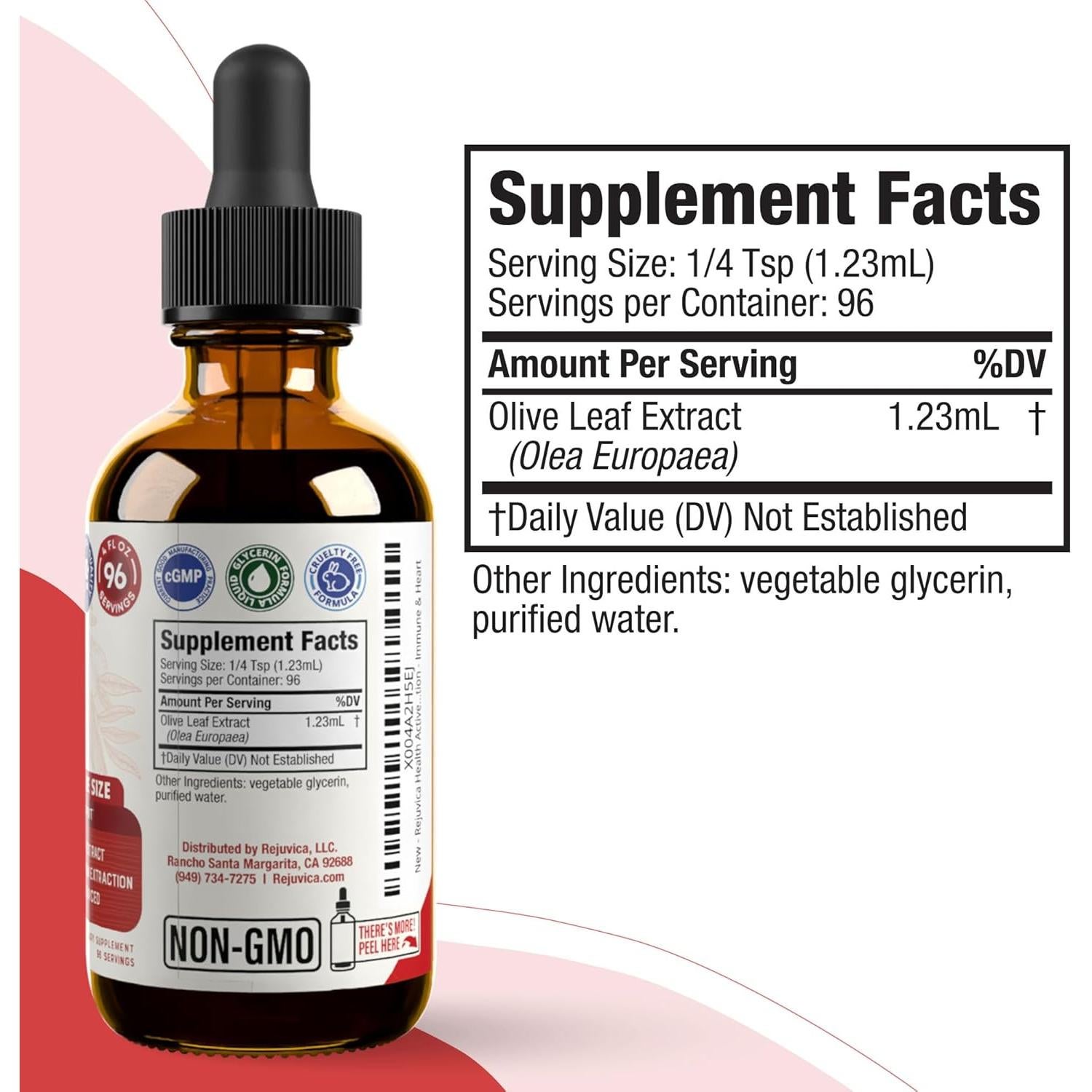 Suplemento Líquido Hoja de Olivo Rejuvica 118 ml - Apoyo Inmunológico