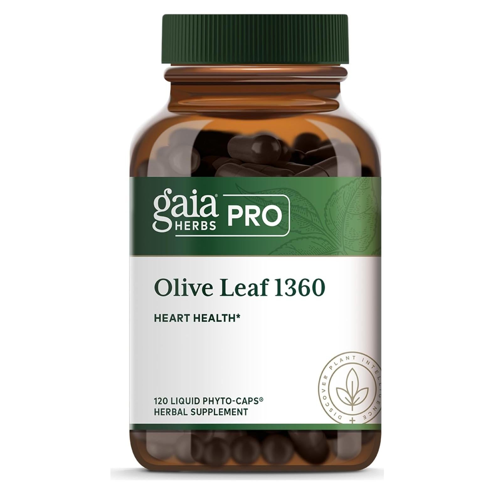 Suplemento Inmunológico Gaia Herbs Hoja de Olivo 1360 - 120 Cápsulas