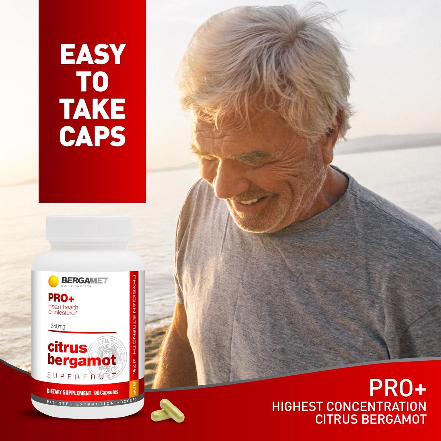 Suplemento BergaMet PRO+ 1350mg 90 Cápsulas Bergamota