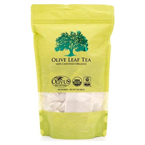 Té de Hoja de Olivo Orgánico Olivus - 100 Bolsitas Sin Cafeína