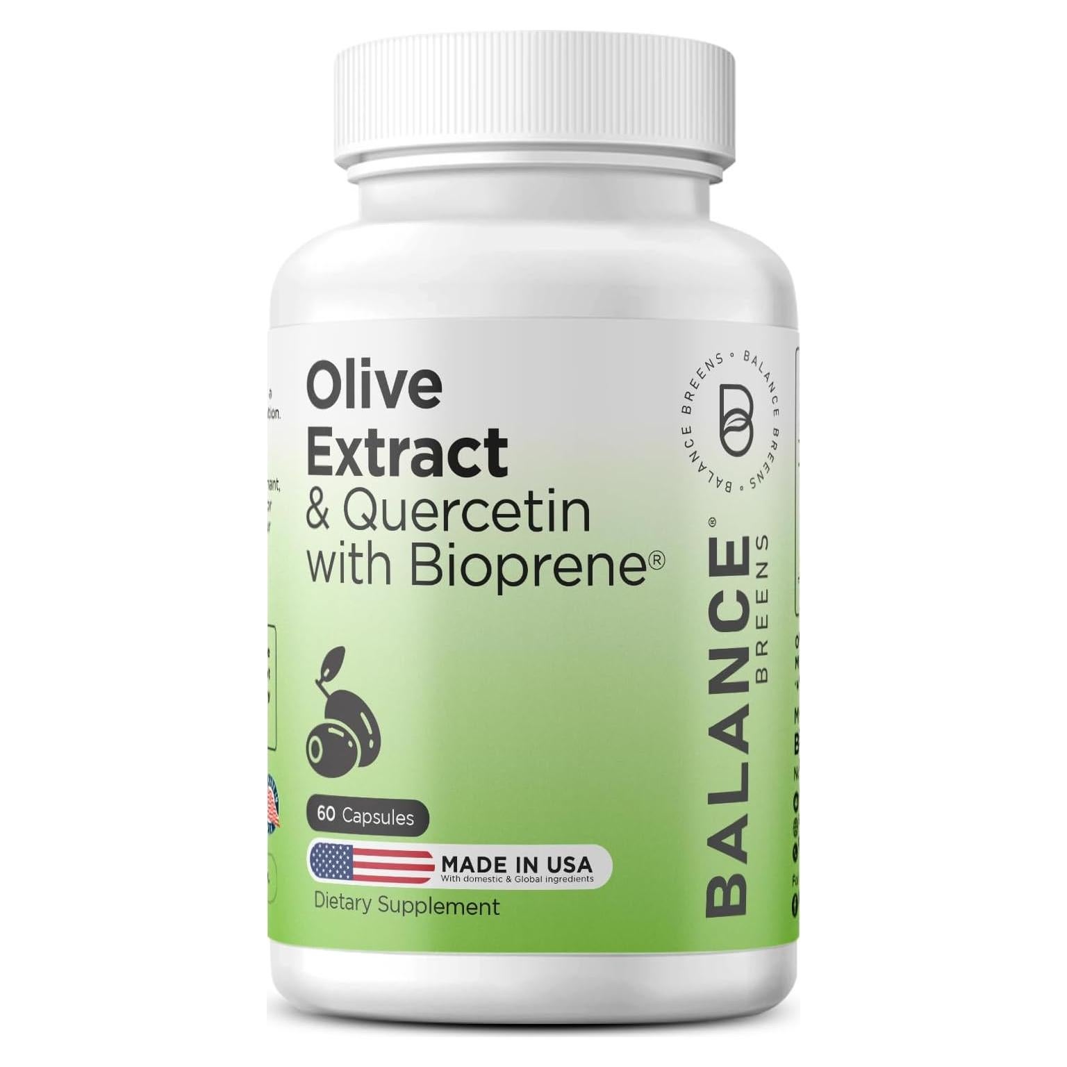 Extracto de Hoja de Olivo Balance Breens 400mg con Bioperine - 60 Cápsulas