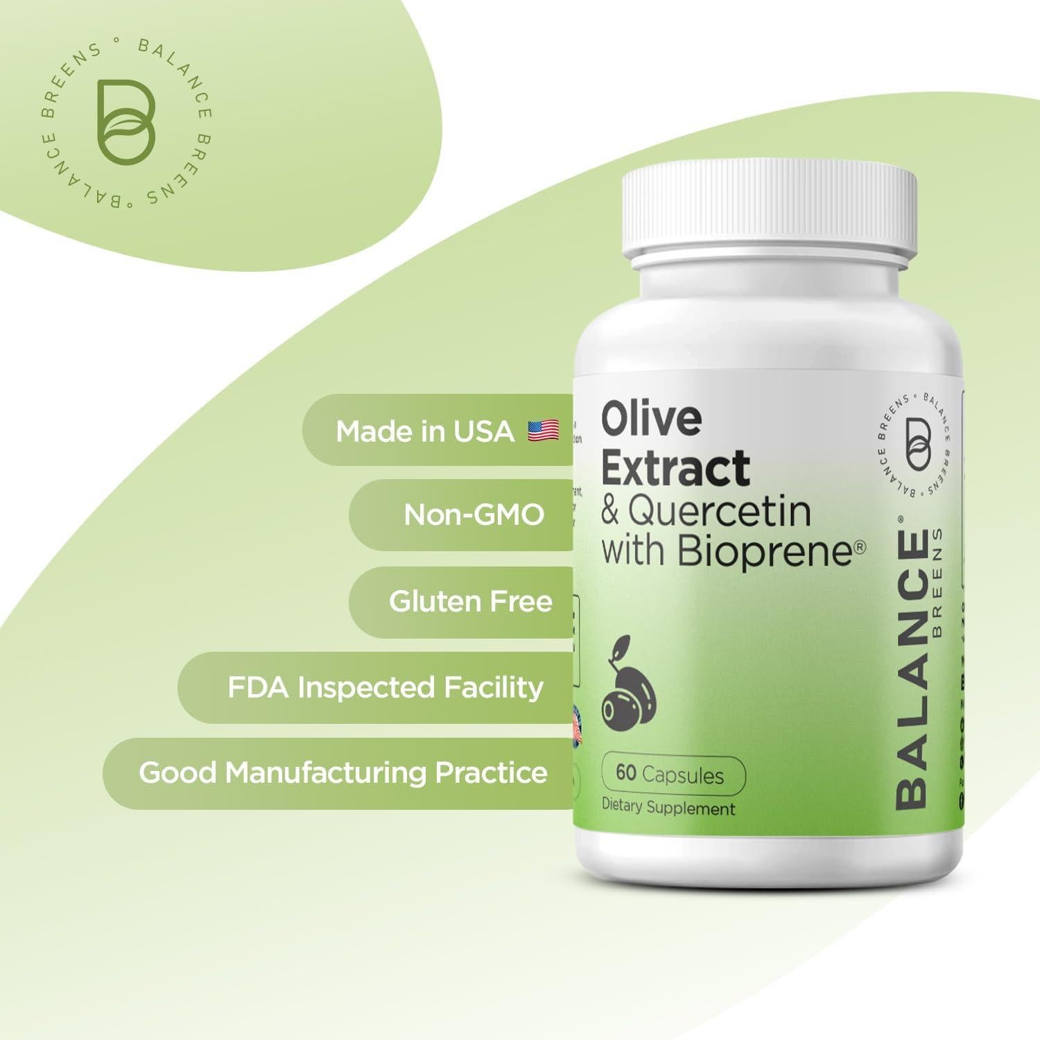 Extracto de Hoja de Olivo Balance Breens 400mg con Bioperine - 60 Cápsulas