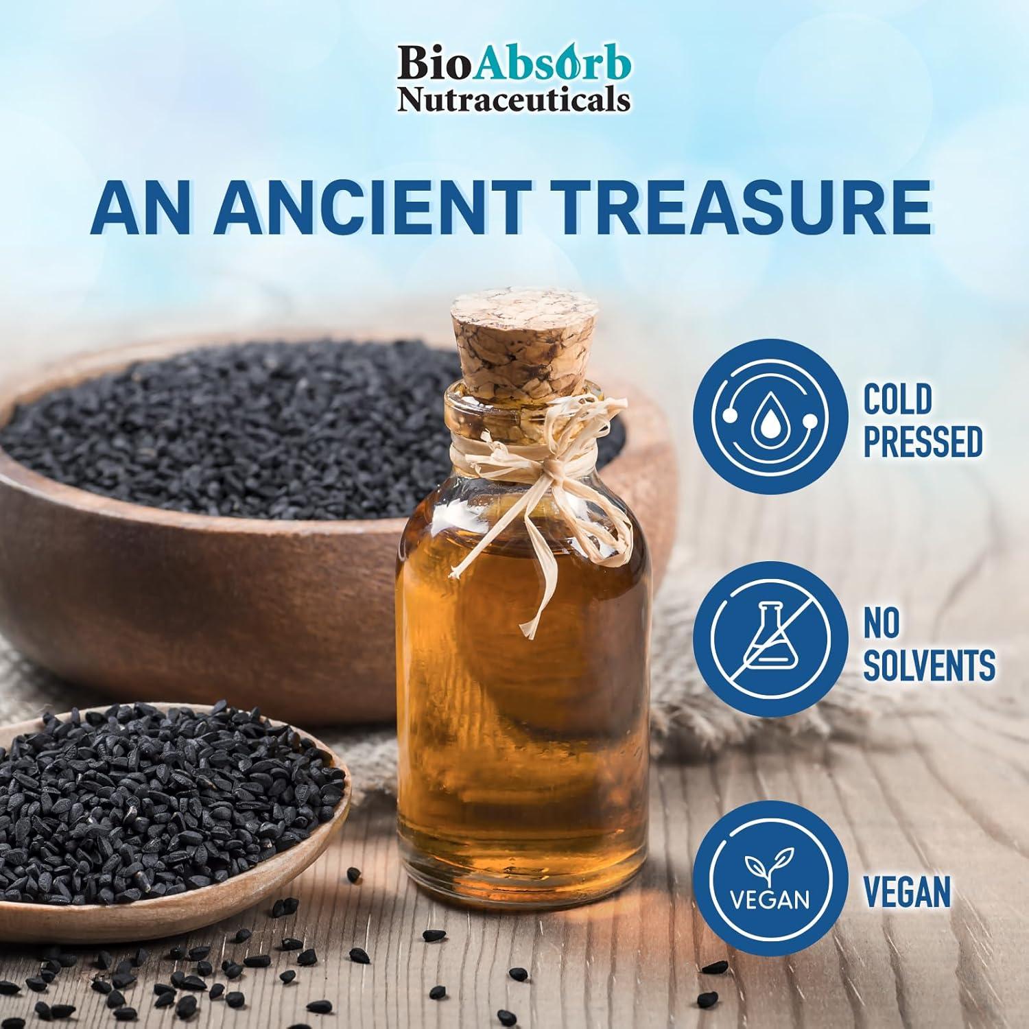 Cápsulas de Aceite de Semilla de Comino Negro BioAbsorb 60 unidades 500mg