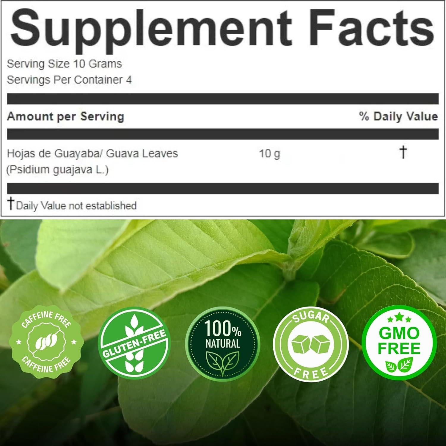 Té de Hoja de Guayaba FitoPeru 40g - Natural y Seco