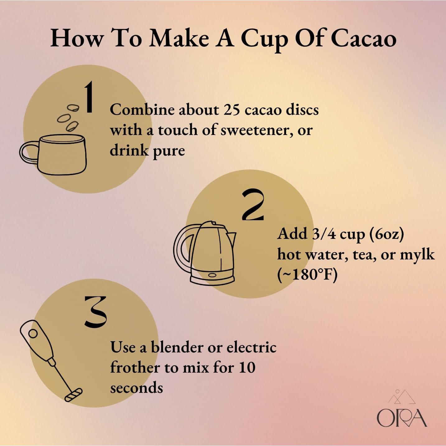 Cacao Ceremonial Orgánico Ora - Uganda Elevador 227g - Sin Azúcar