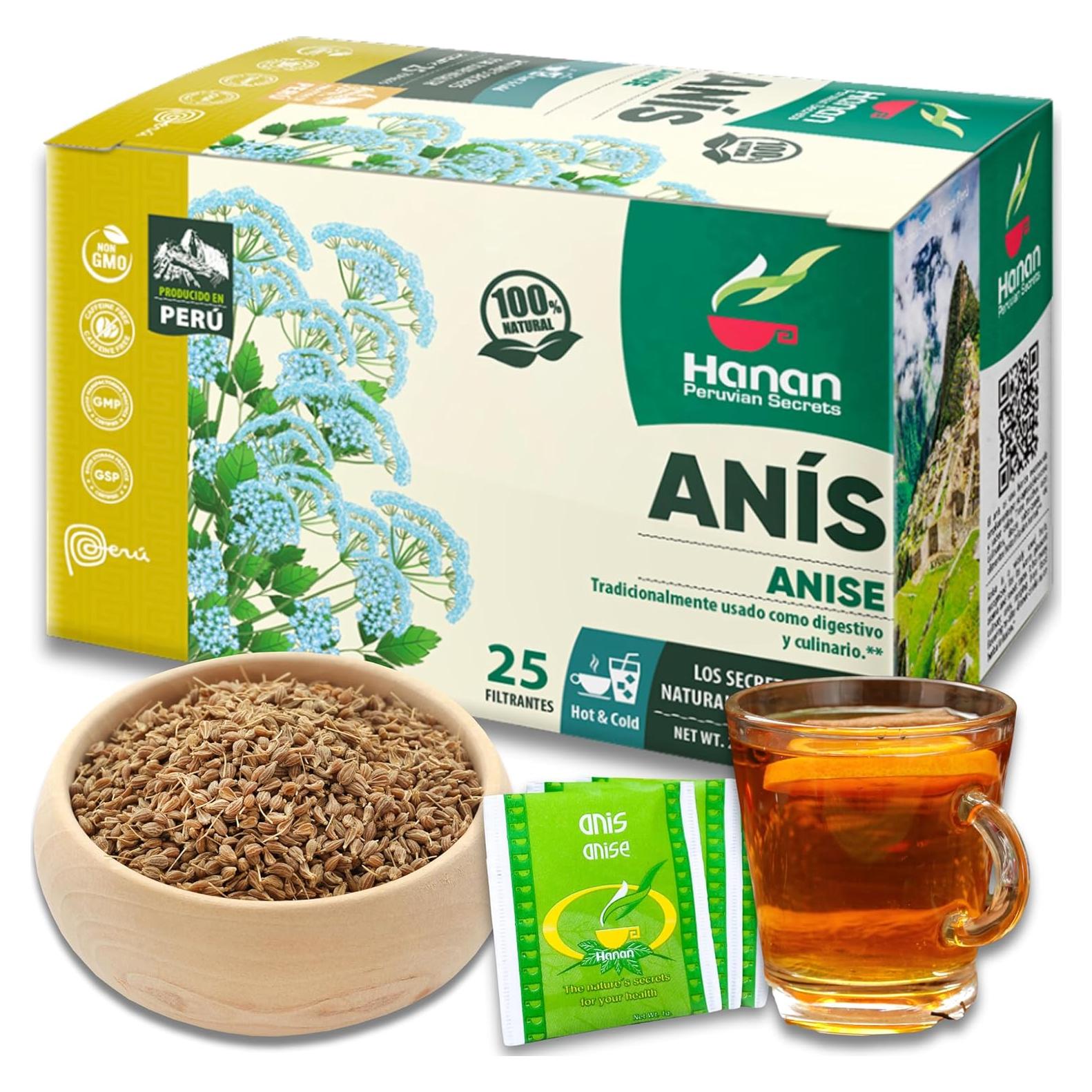 Té de Anís Hanan 25 Bolsitas - Natural y Digestivo