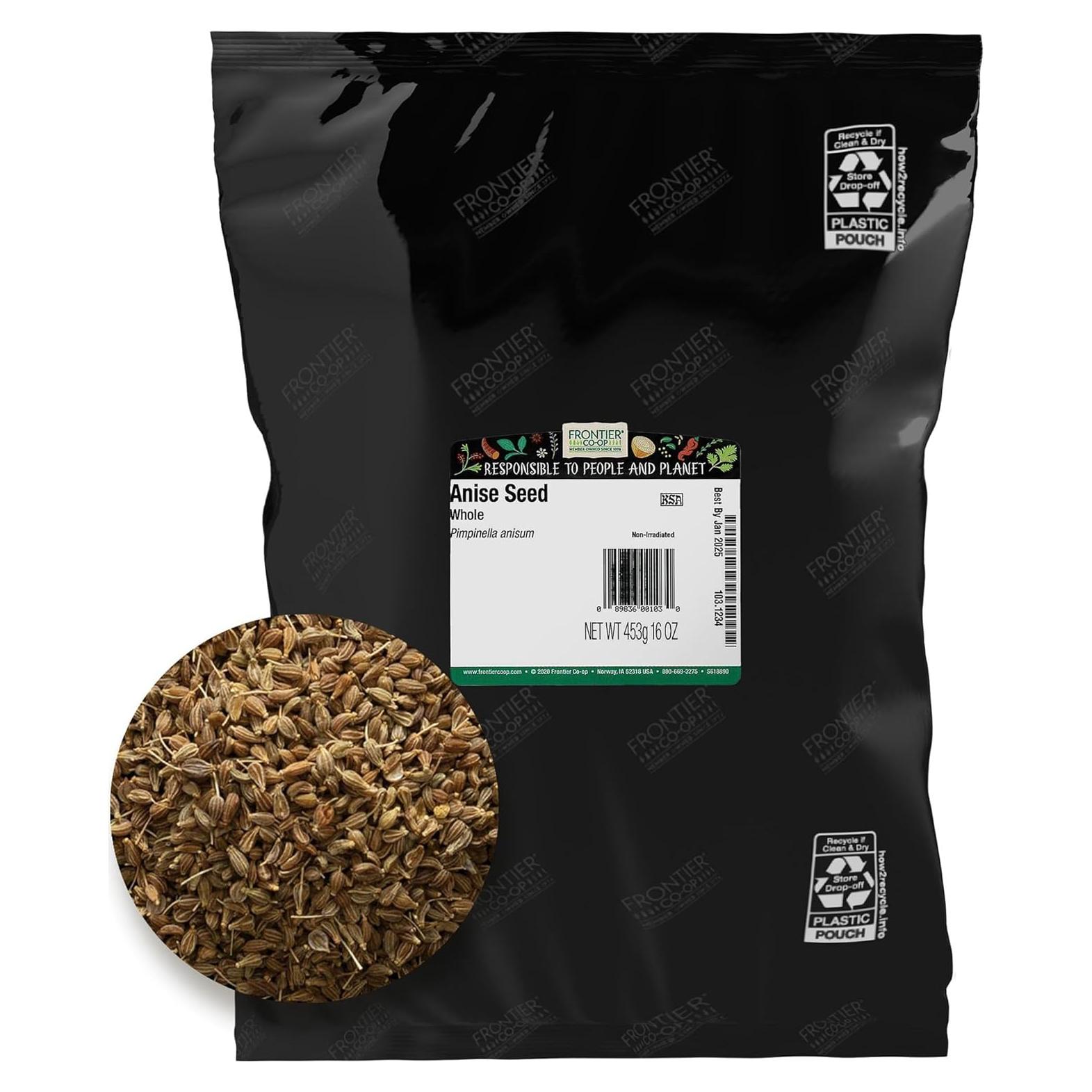 Semilla de Anís Entera Orgánica Frontier Co-op 453.6g Kosher