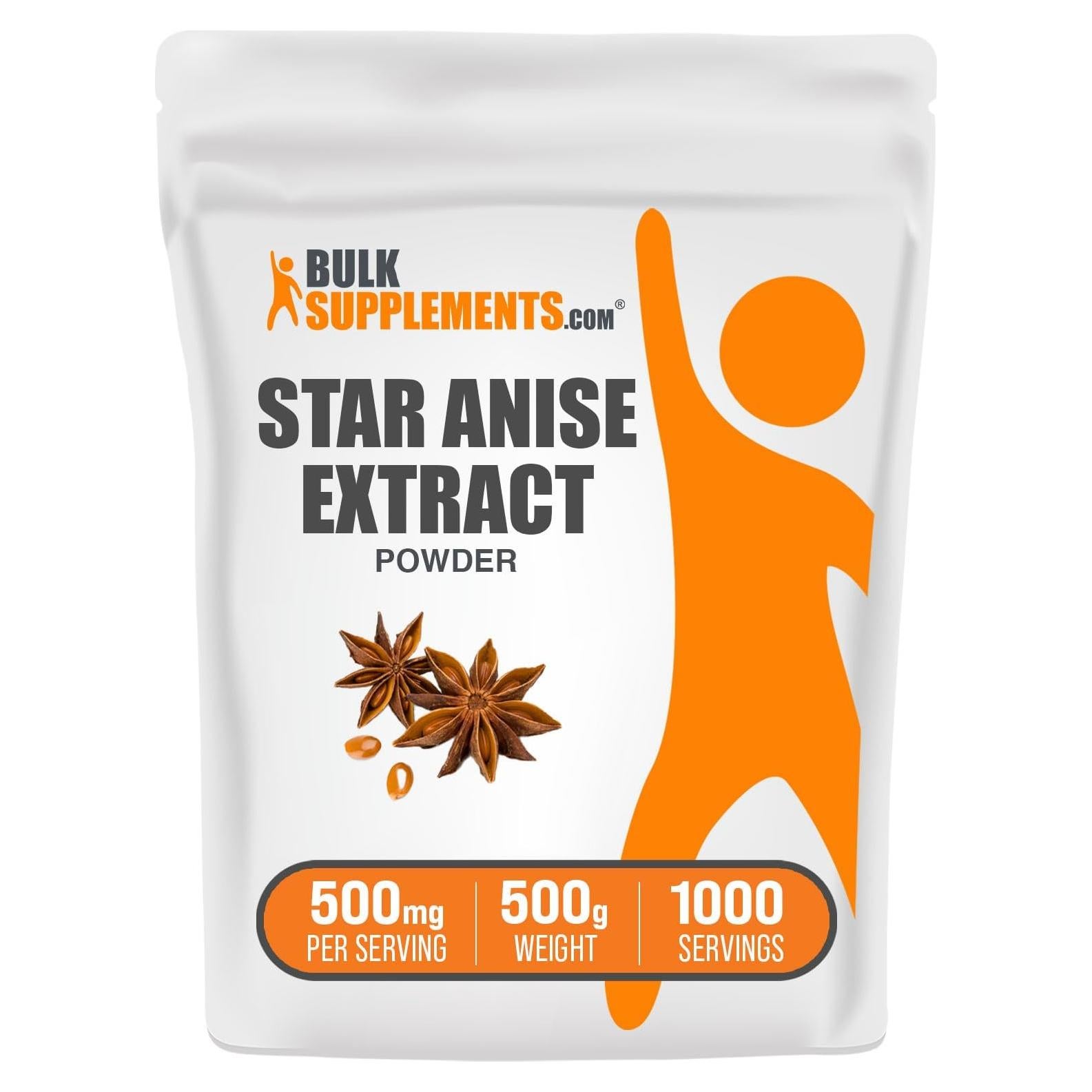Polvo de Extracto de Anís Estrellado BulkSupplements 500g