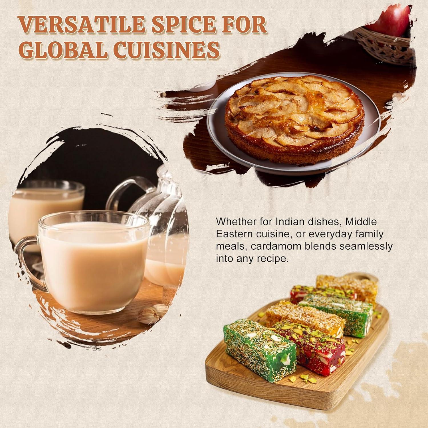 Vainas de Cardamomo Blanco 52USA 113g - Sin OGM, Aromático