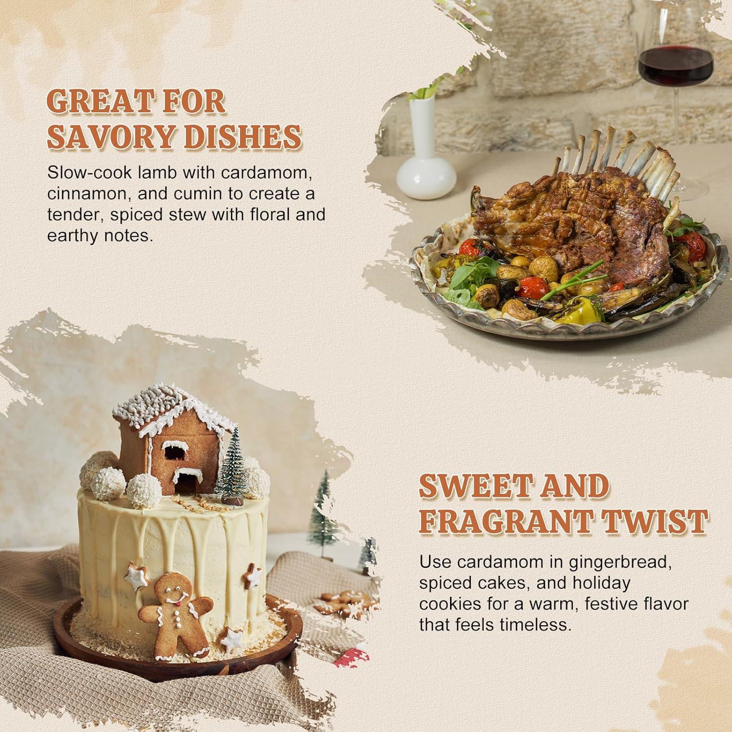 Vainas de Cardamomo Blanco 52USA 113g - Sin OGM, Aromático