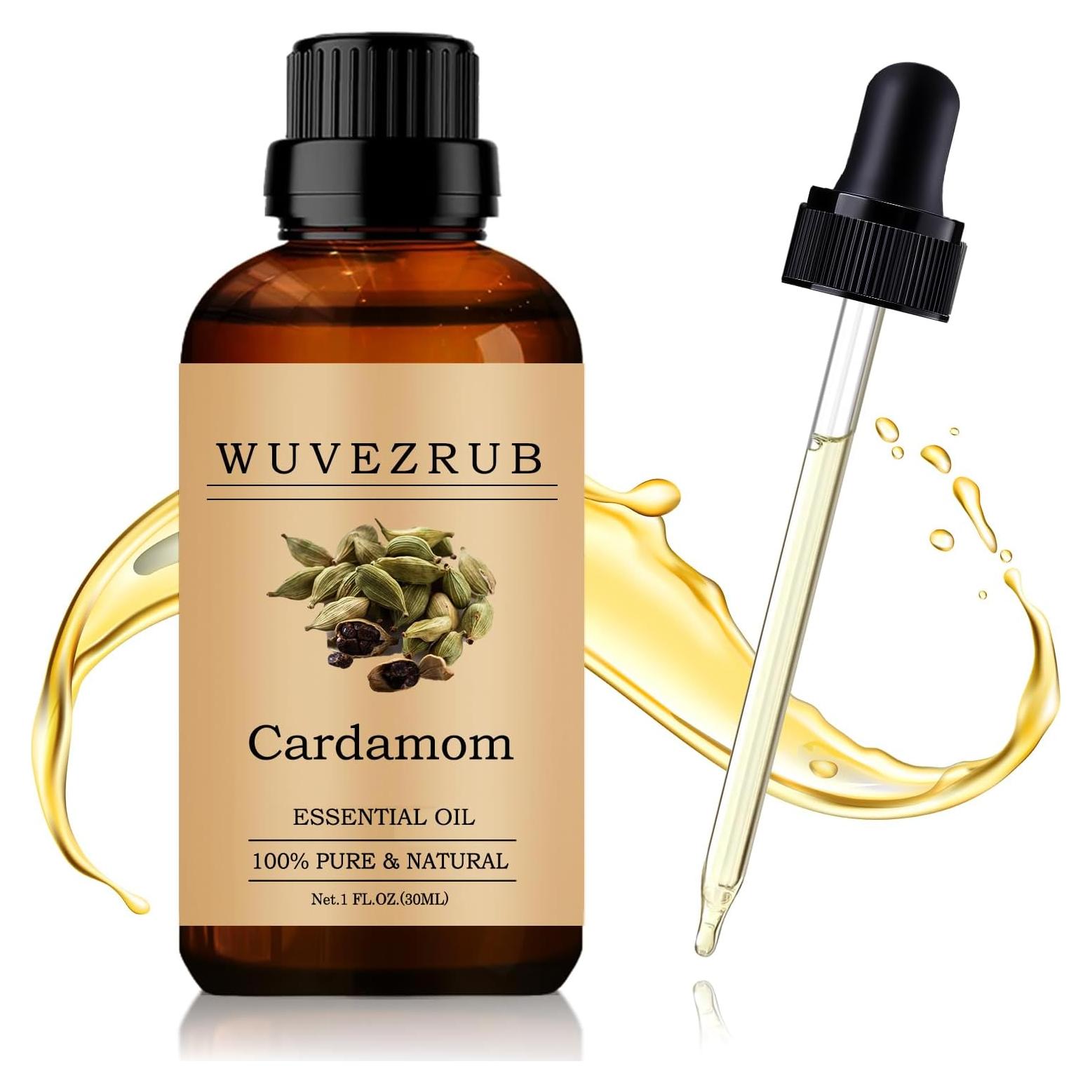 Aceite Esencial de Cardamomo 30ml Wuvezrub - Puro para Difusor