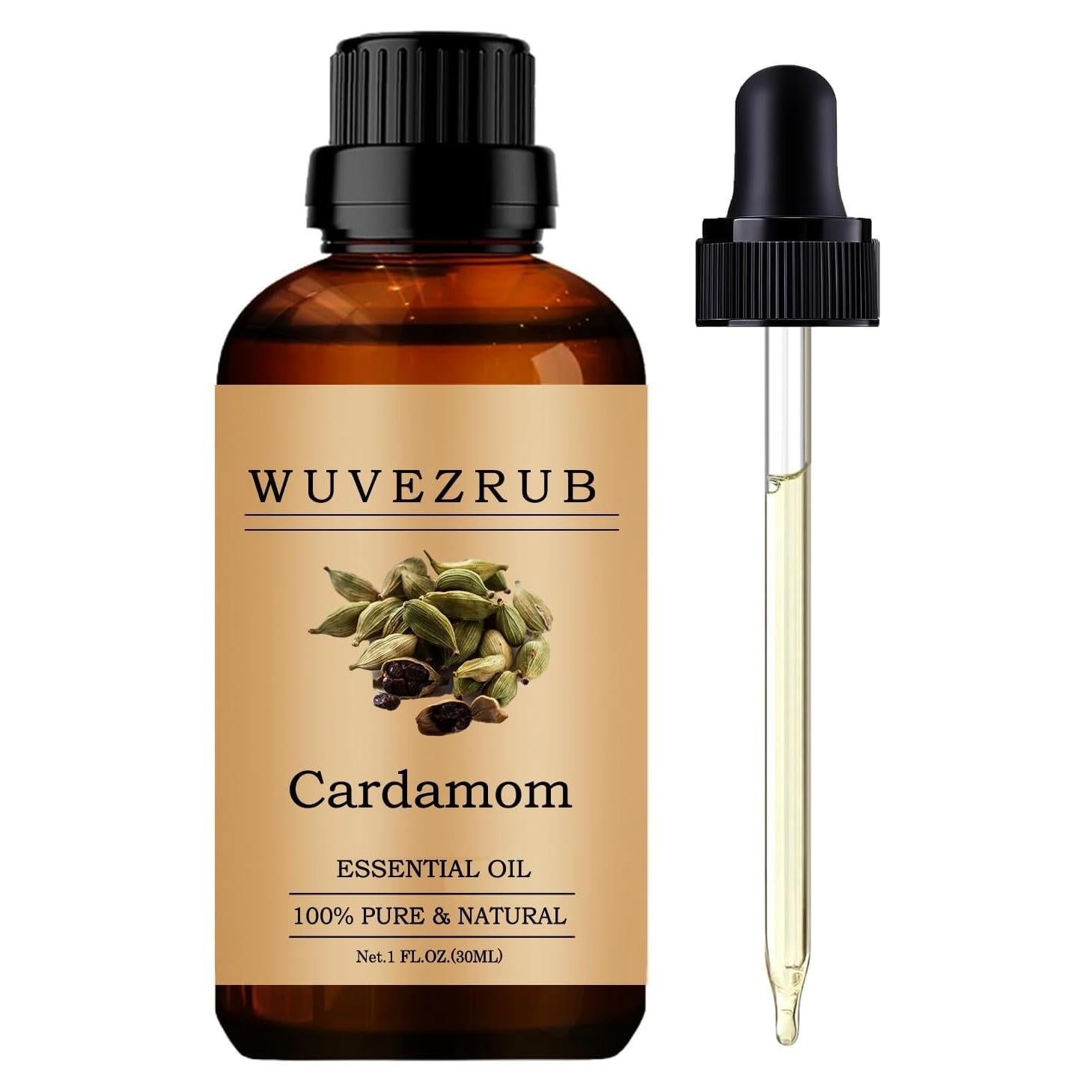 Aceite Esencial Puro de Cardamomo 30 ML Wuvezrub para Aromaterapia