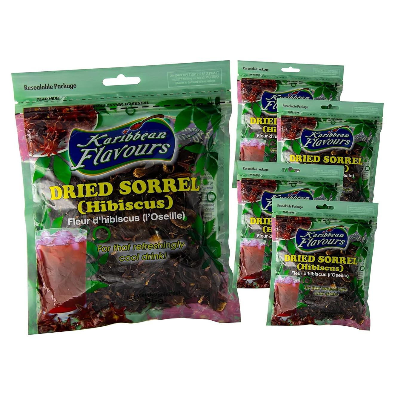 Flor de Jamaica Premium RHS 5 x 85 Gr Pétalo Entero Vegano