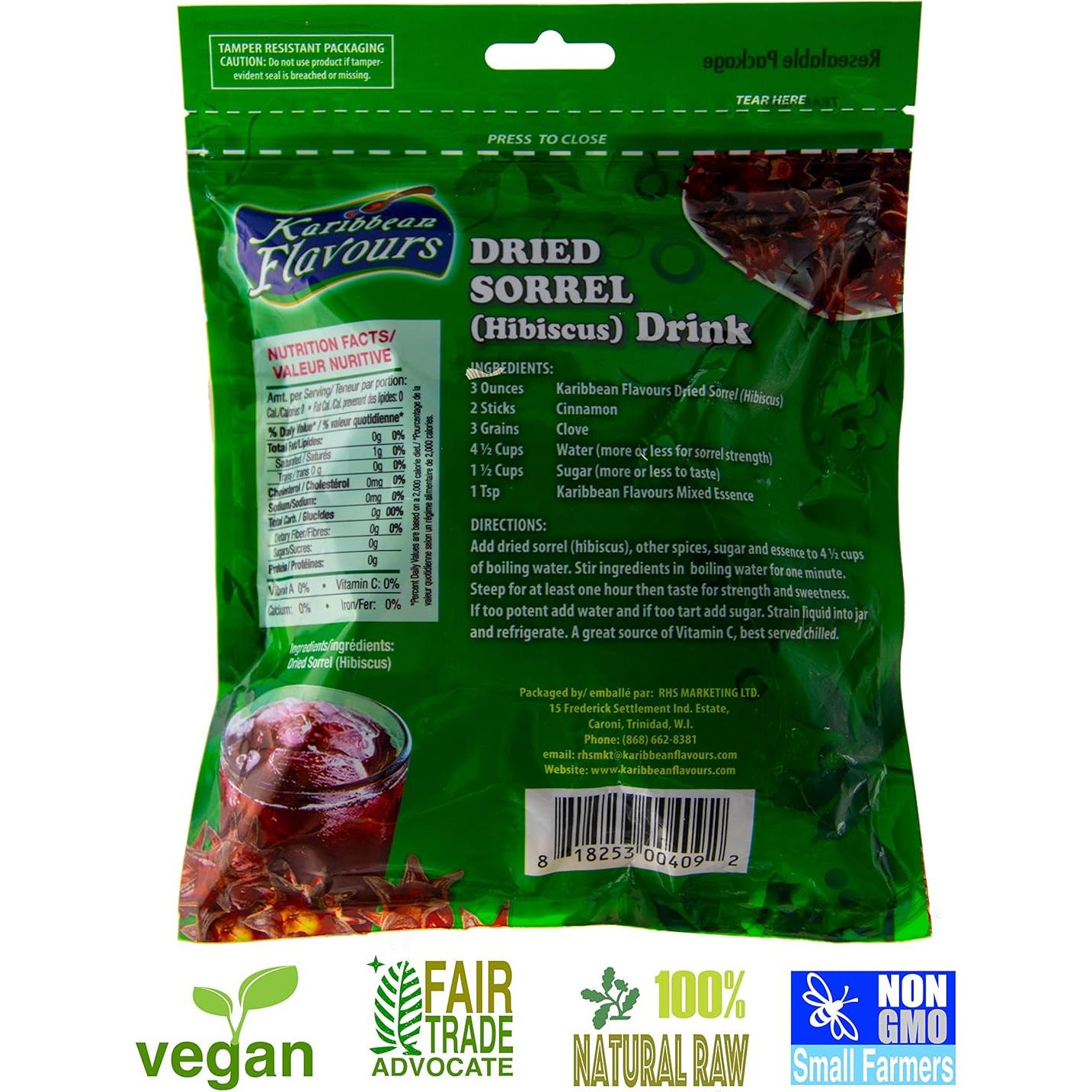 Flor de Jamaica Premium RHS 5 x 85 Gr Pétalo Entero Vegano