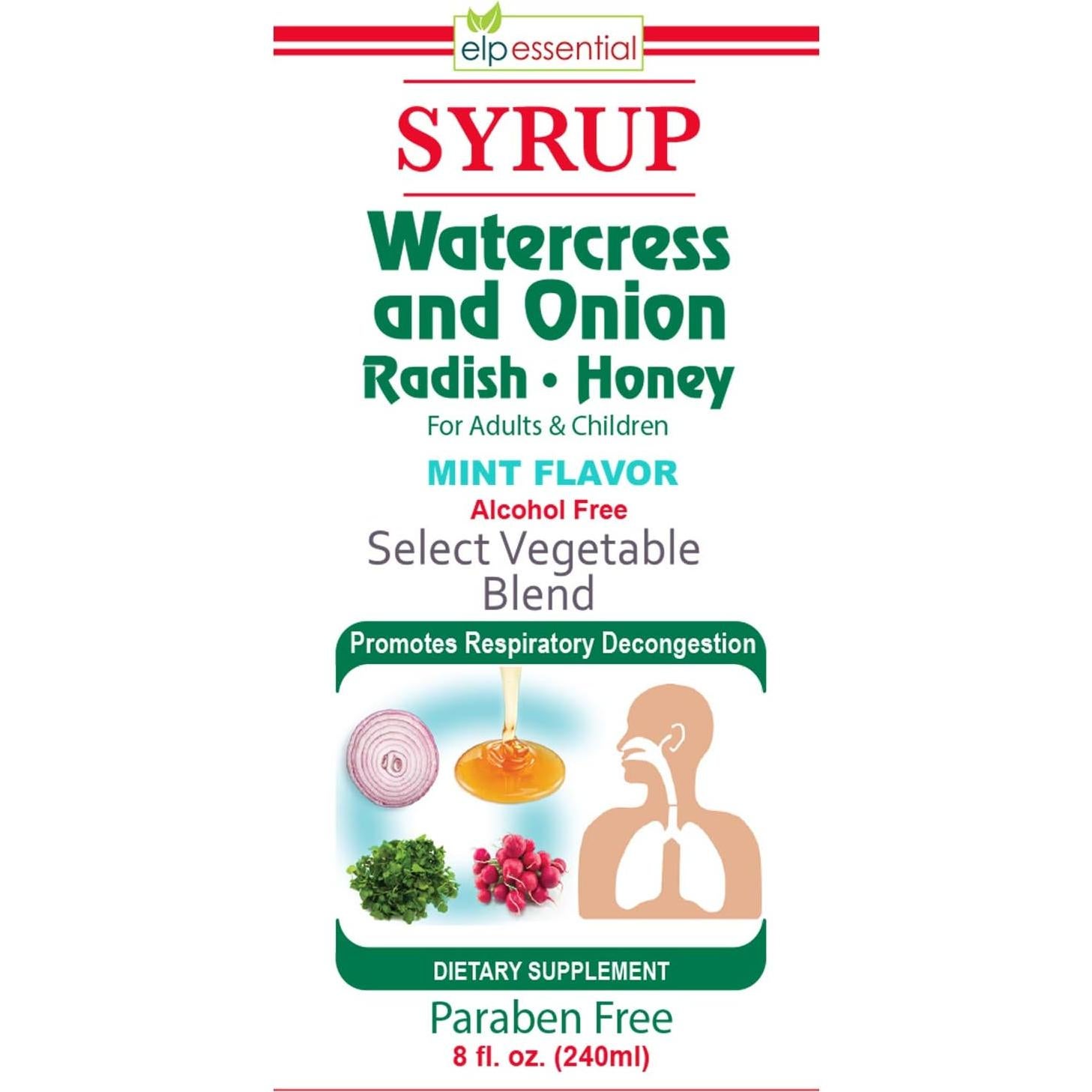 Jarabe de Berro y Cebolla Rábano EssentialProducts 226 g