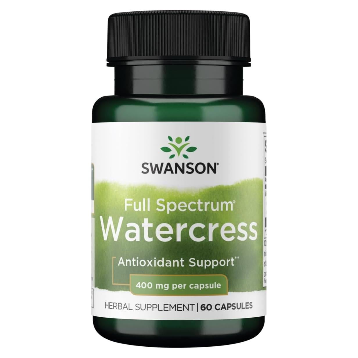 Suplemento Herbal Swanson Berro 400 mg 60 Cápsulas