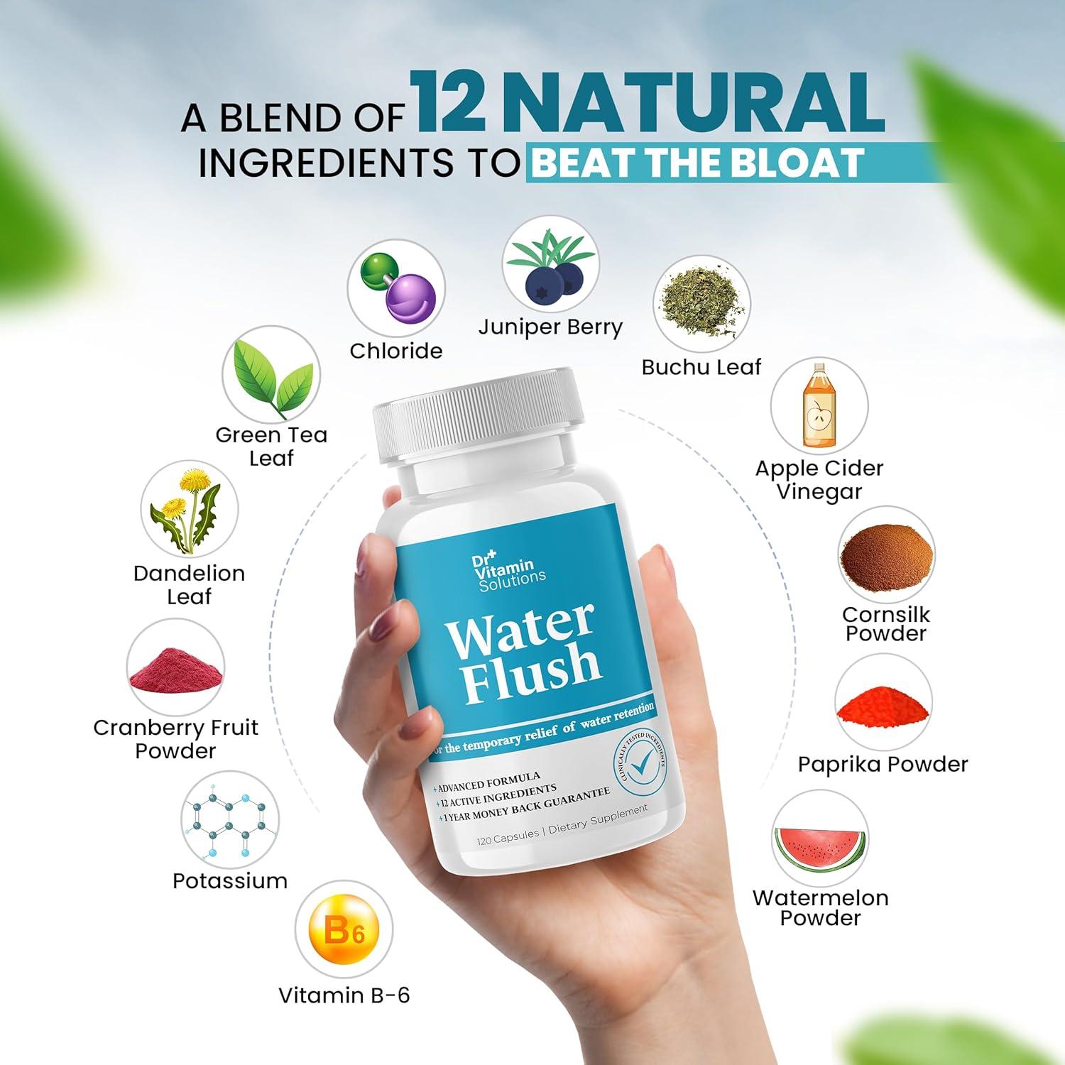 Píldoras Diuréticas Dr Vitamin Solutions 120 Cápsulas - Té Verde