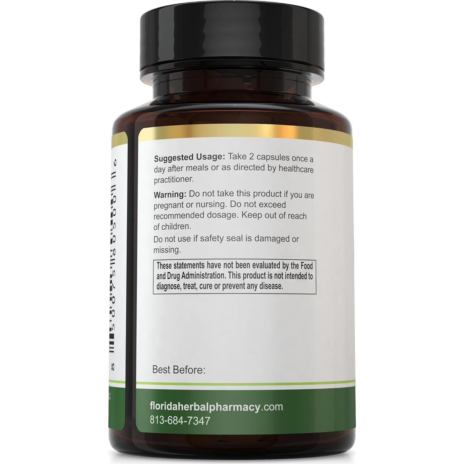 Suplemento Herbal Extracto de Hoja de Papaya 10:1 Mihee Herbals - 120 Cápsulas