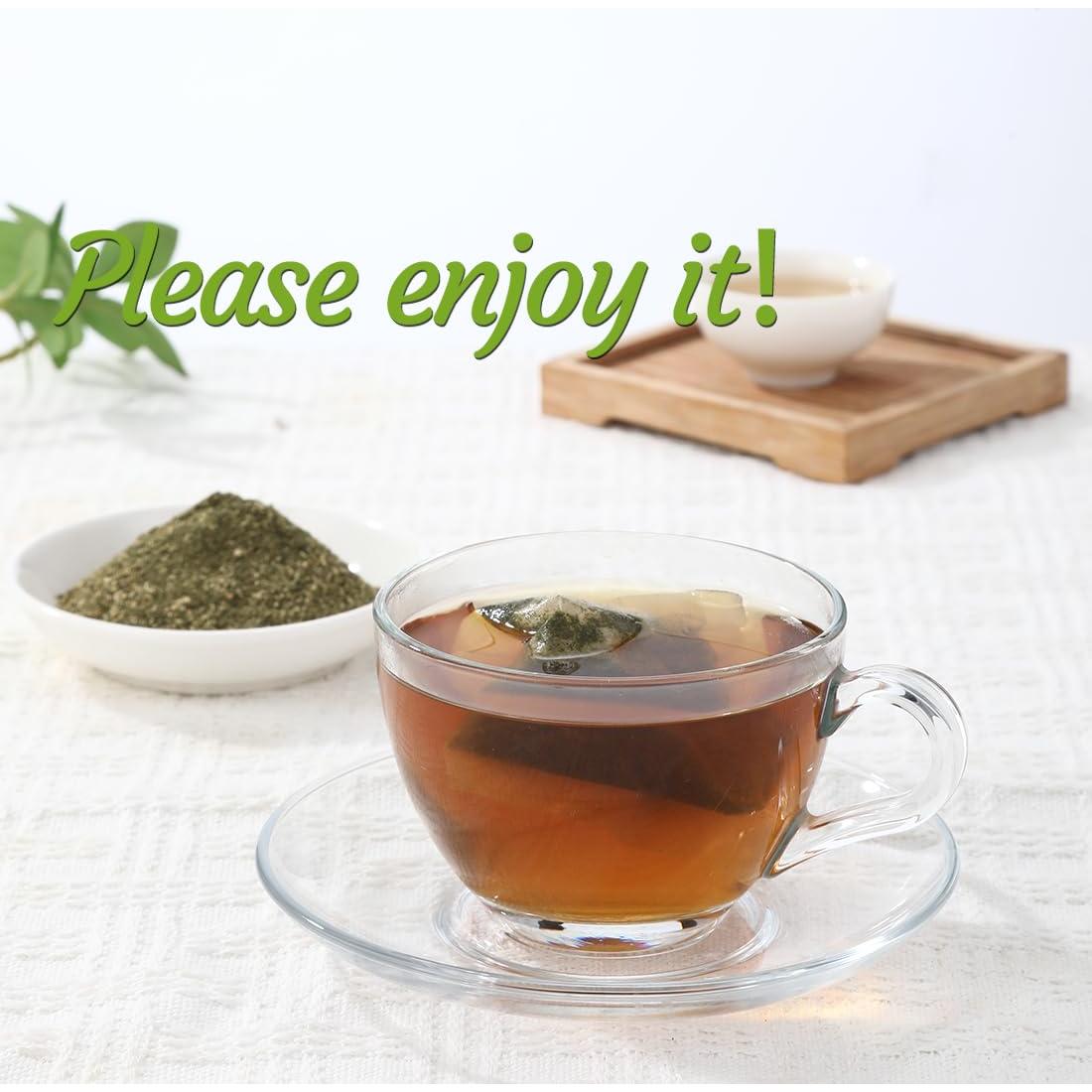 100 Bolsas de Té de Hoja de Papaya YILINSHA - Natural y Sin Aditivos