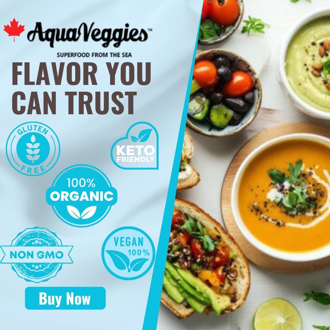Dulse Orgánica Aqua Veggies 99.22g - Alga Marina del Atlántico