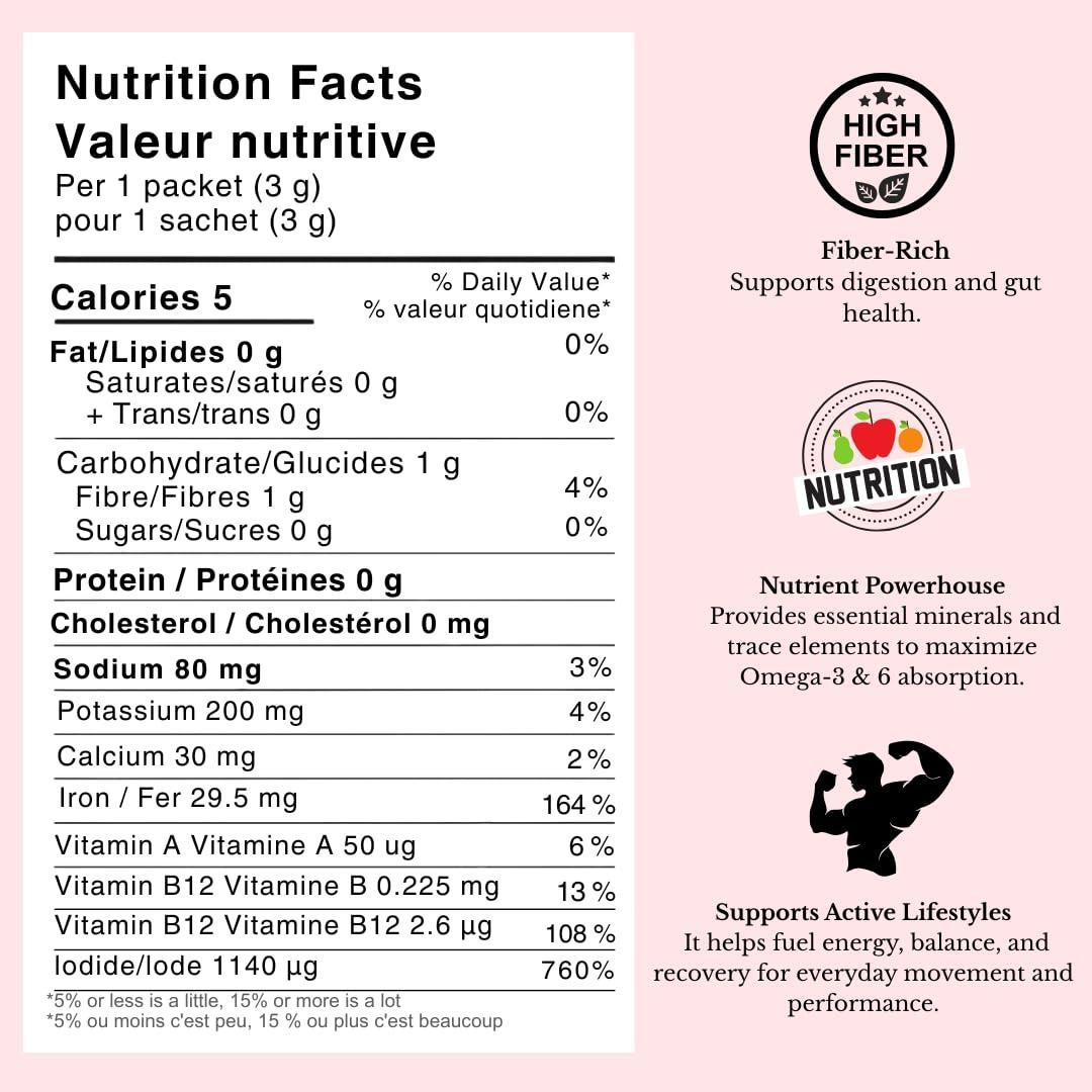 Algas Dulse Orgánicas Aqua Veggies 90g - Superfood Marino