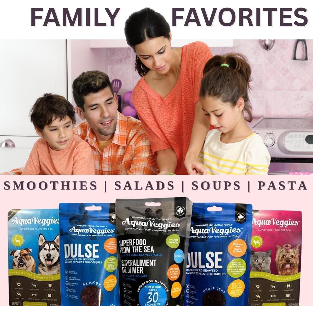 Algas Dulse Orgánicas Aqua Veggies 90g - Superfood Marino